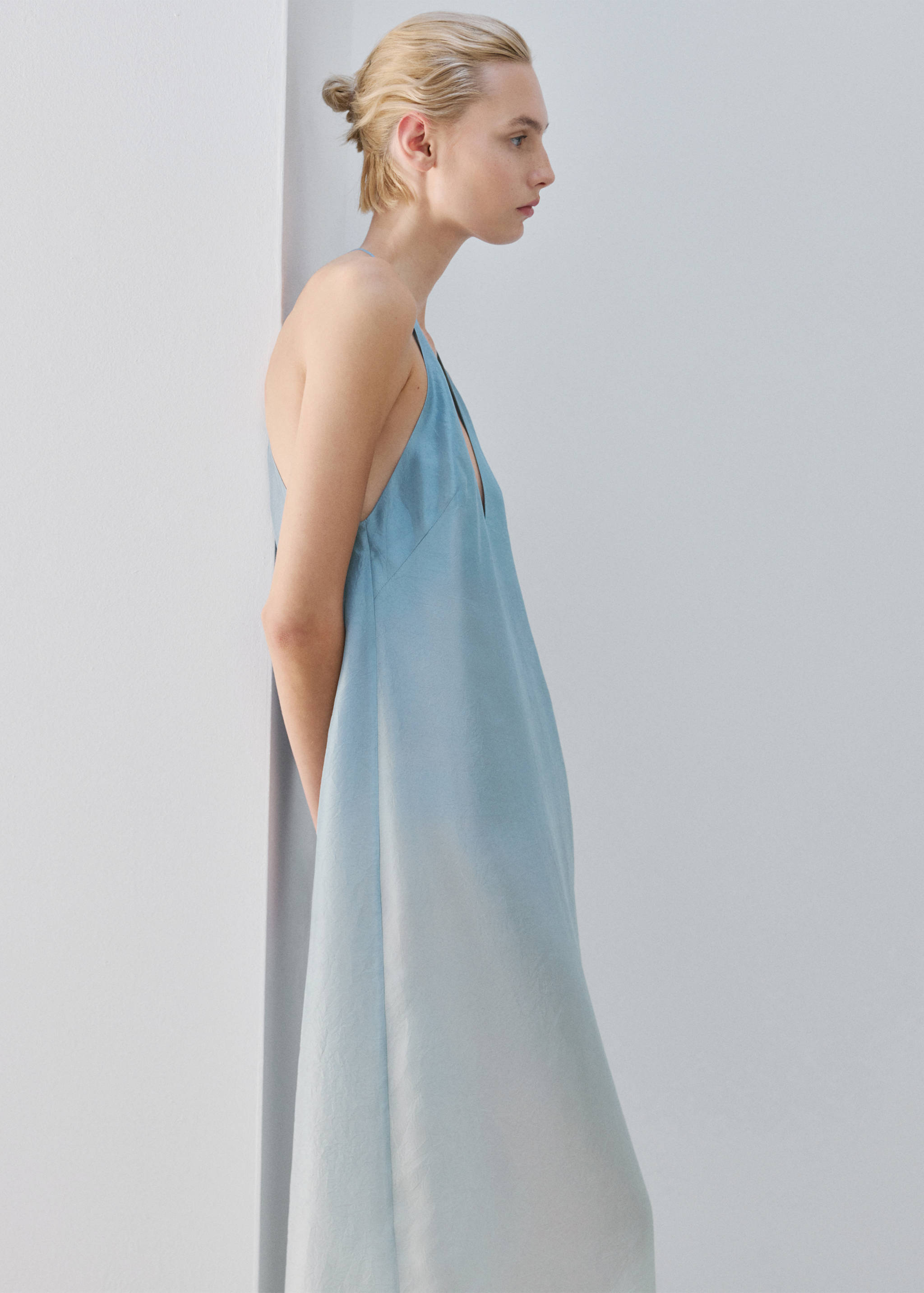 Ombre silk dress - Medium plane