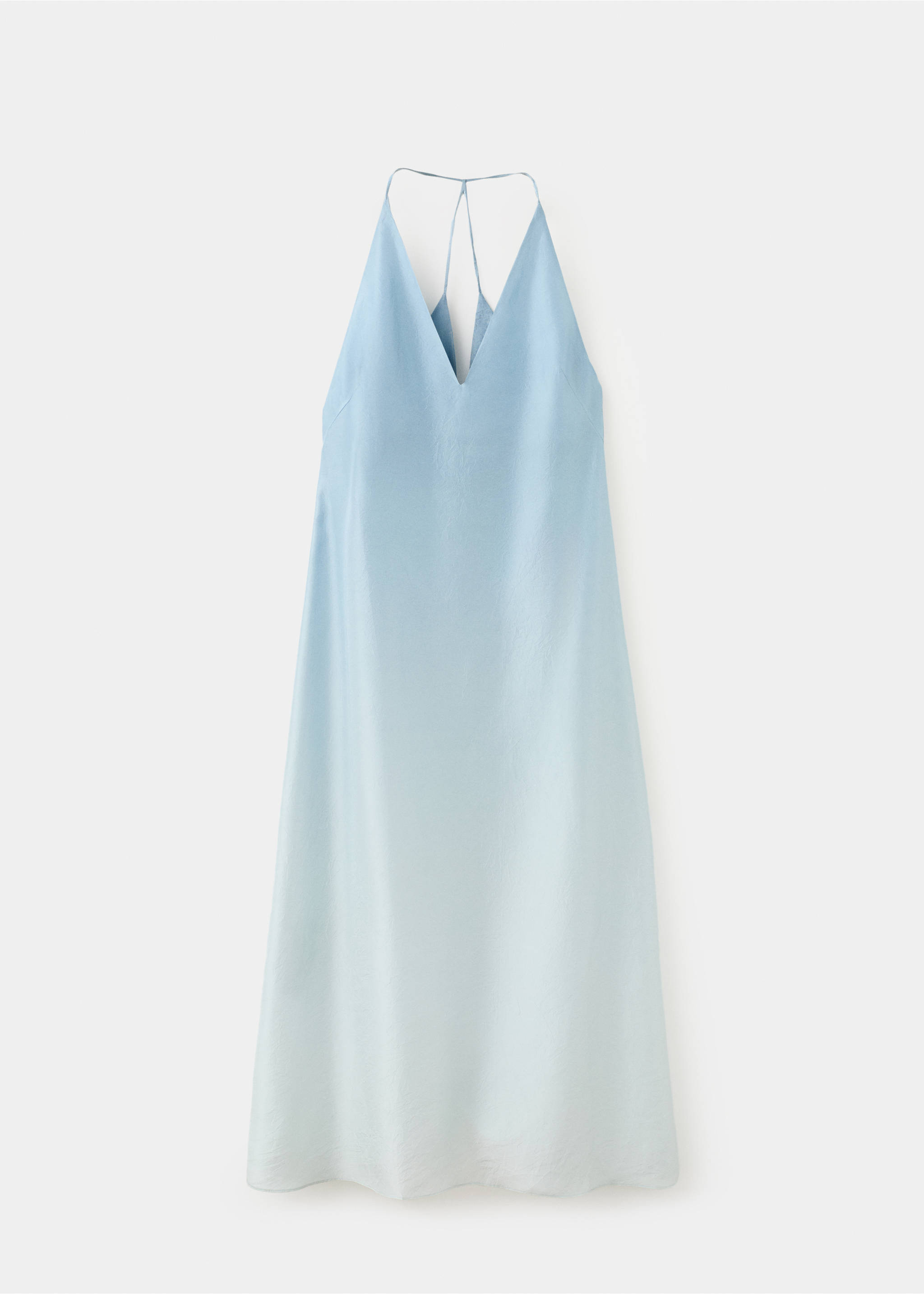 Ombre silk dress - Article without model, Blue. Ref: 27043314-00.