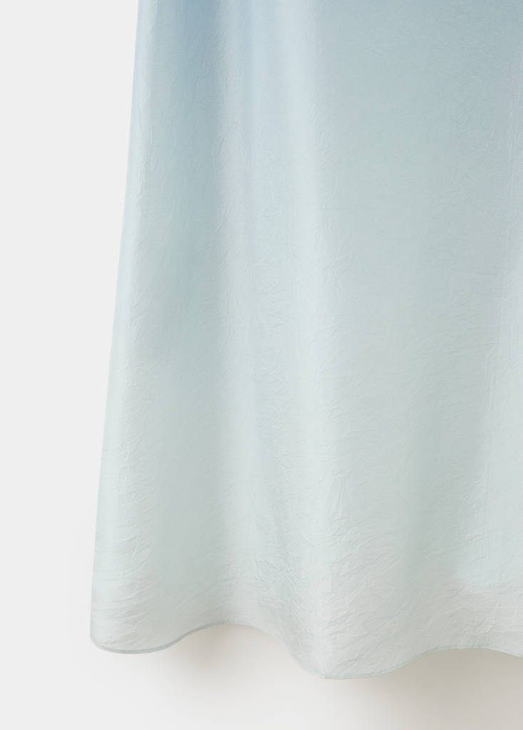 Ombre silk dress — Blue