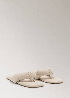 Padded mule slippers — Beige 1