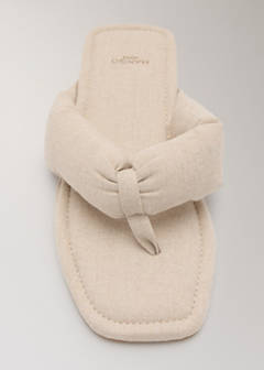 Padded mule slippers — Beige 2