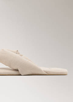 Padded mule slippers — Beige 3
