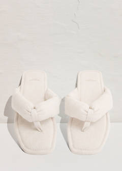 Padded mule slippers — Beige 5