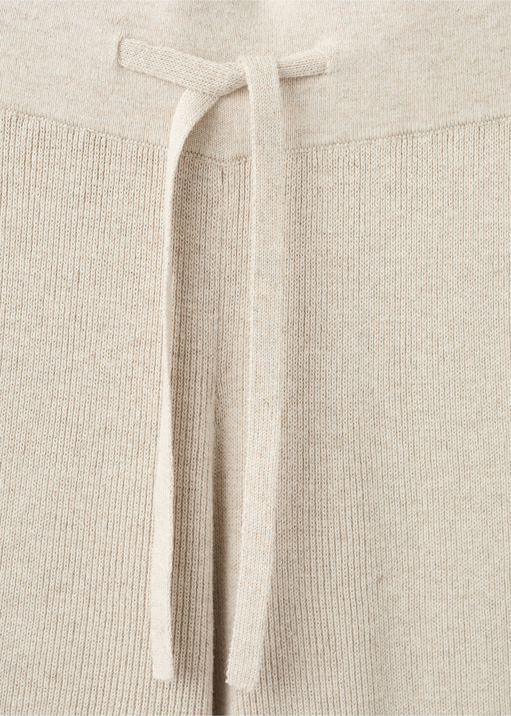 Pantalon long en coton fluide et lin - Détail de l'article 8, Beige. Ref: 27043318-00.