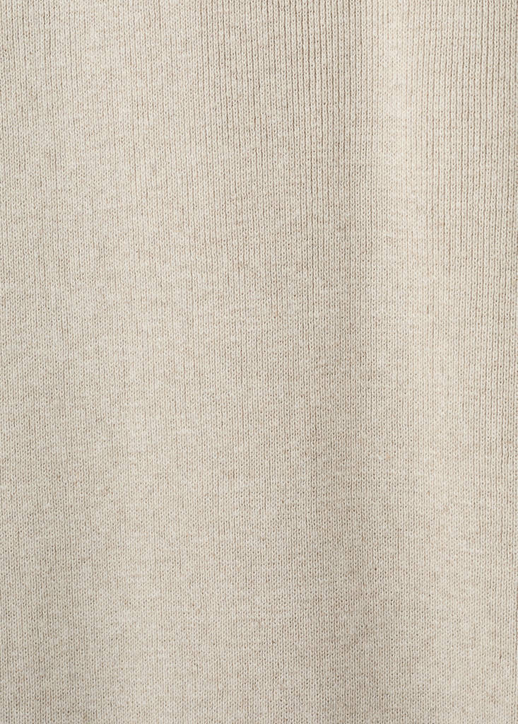 Fluid cotton-linen woven trousers — Beige