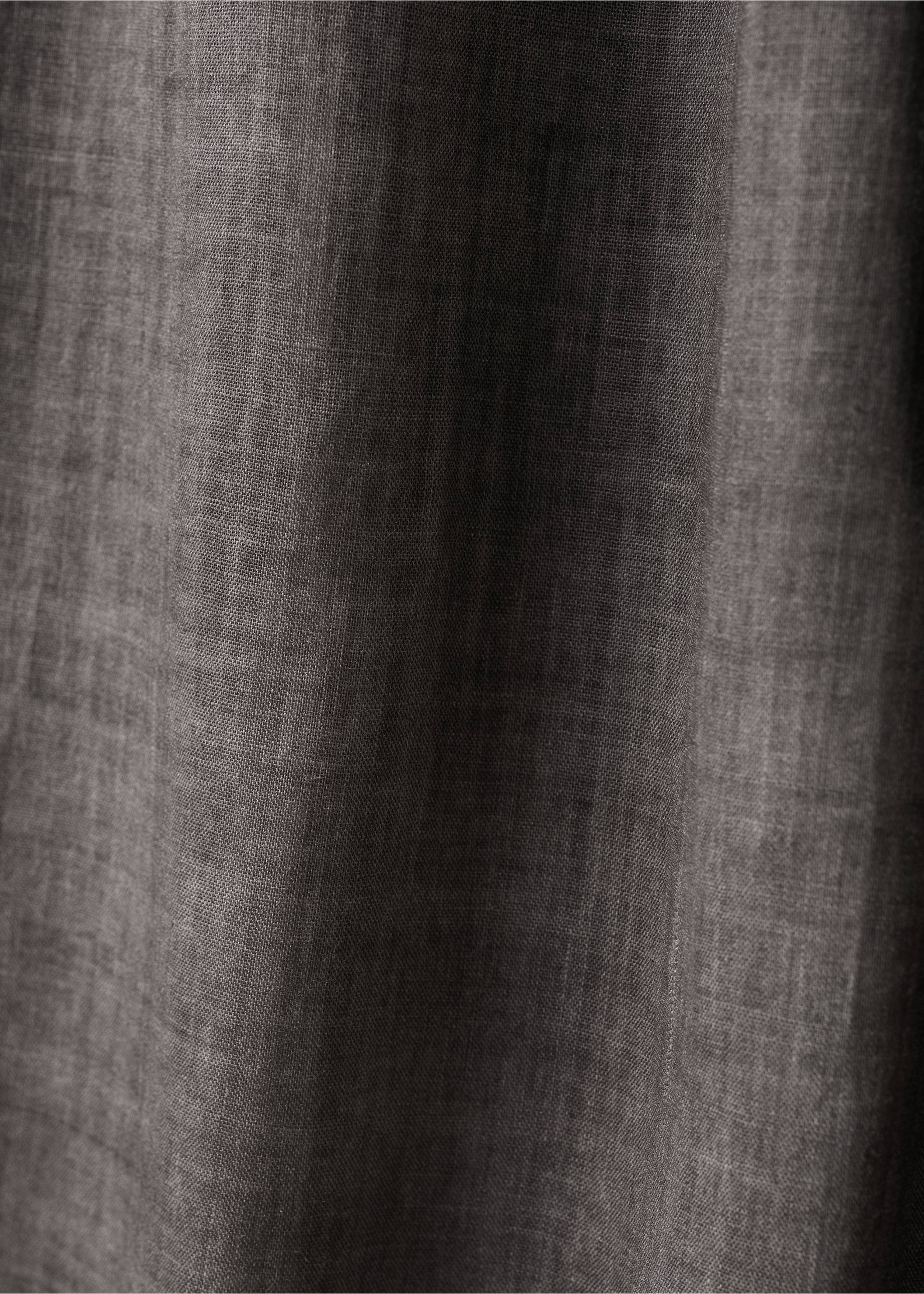 100% ramie trousers with an overdyed effect - Details of the article 0, Charcoal. Ref: 27043321-00.