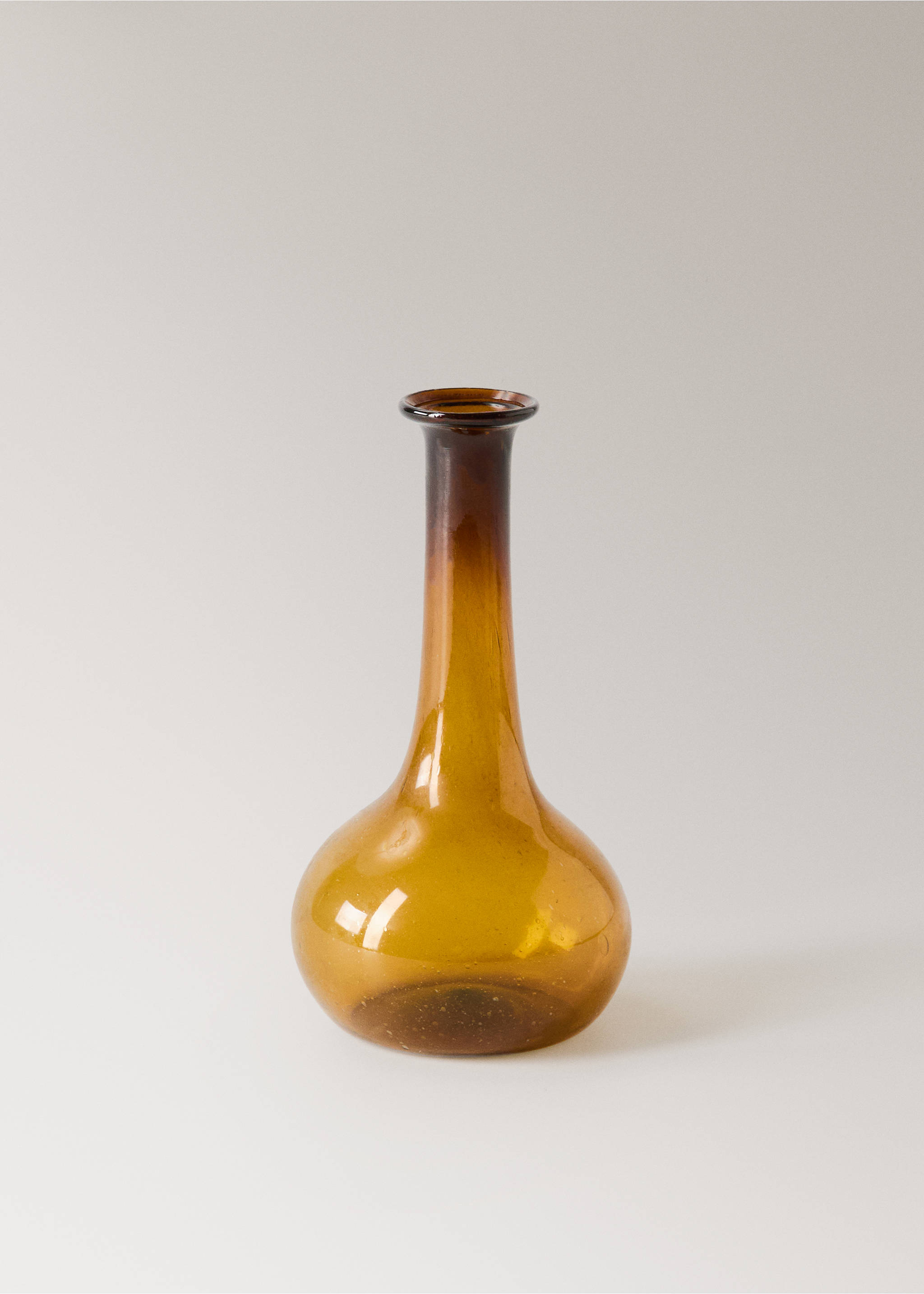 Medium bubble glass vase - Article without model, Brown. Ref: 27043322-00.