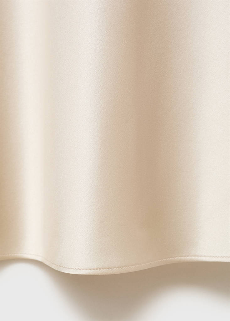 Silk strapless nightgown — Light/Pastel Grey