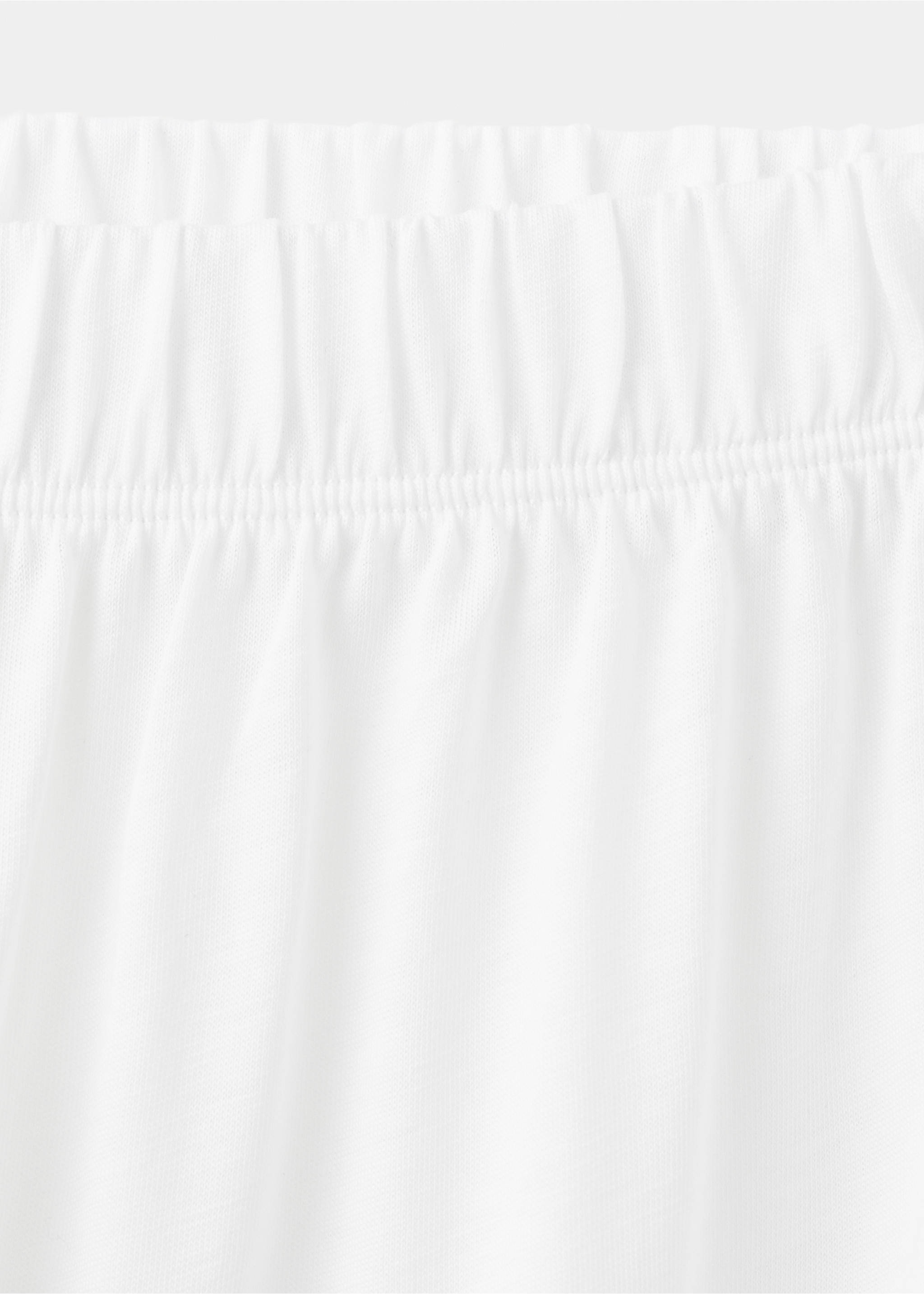 Basic long lyocell pants - Details of the article 8, White. Ref: 27043333-00.