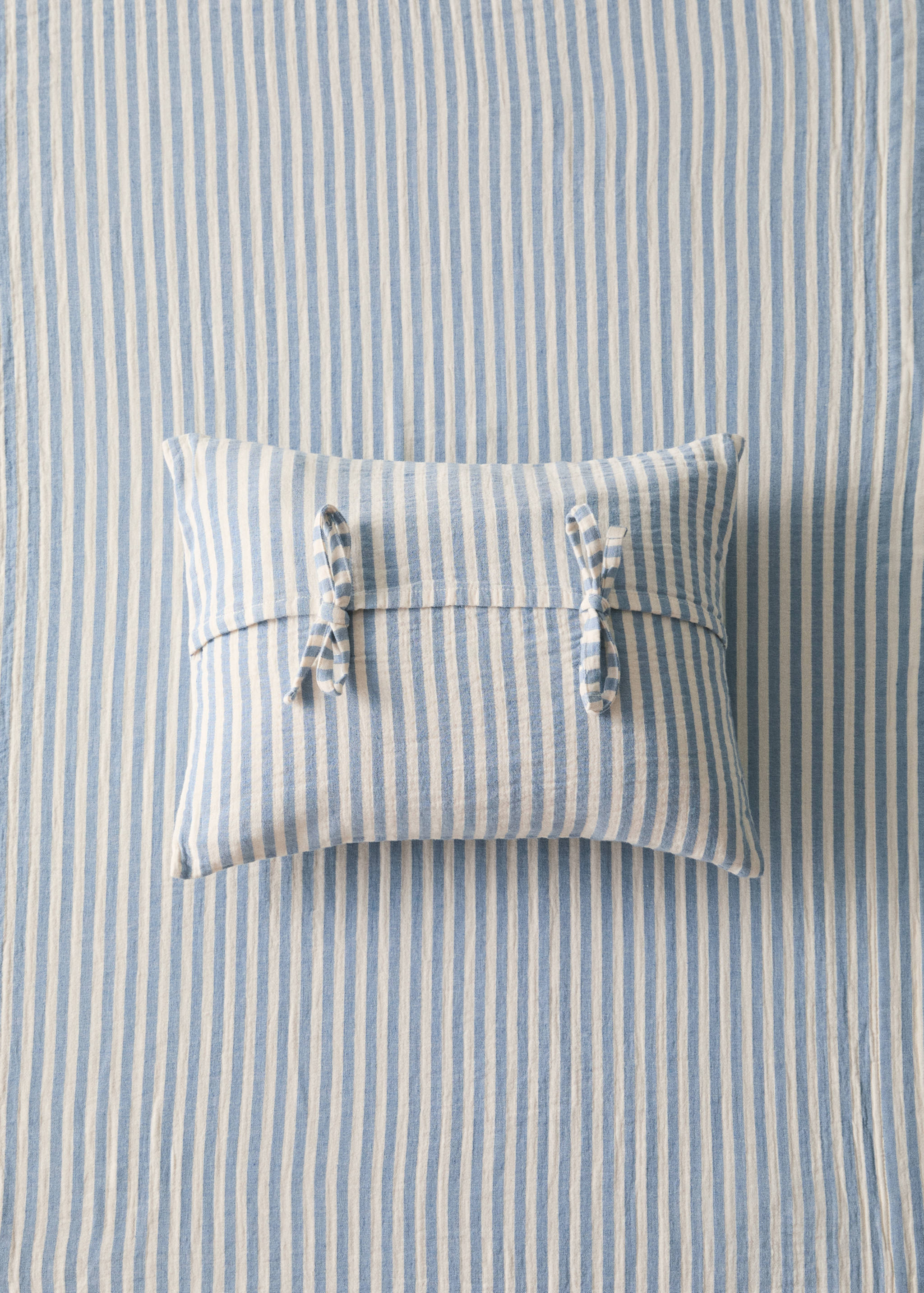 Housse coussin coton à rayures - Plan général