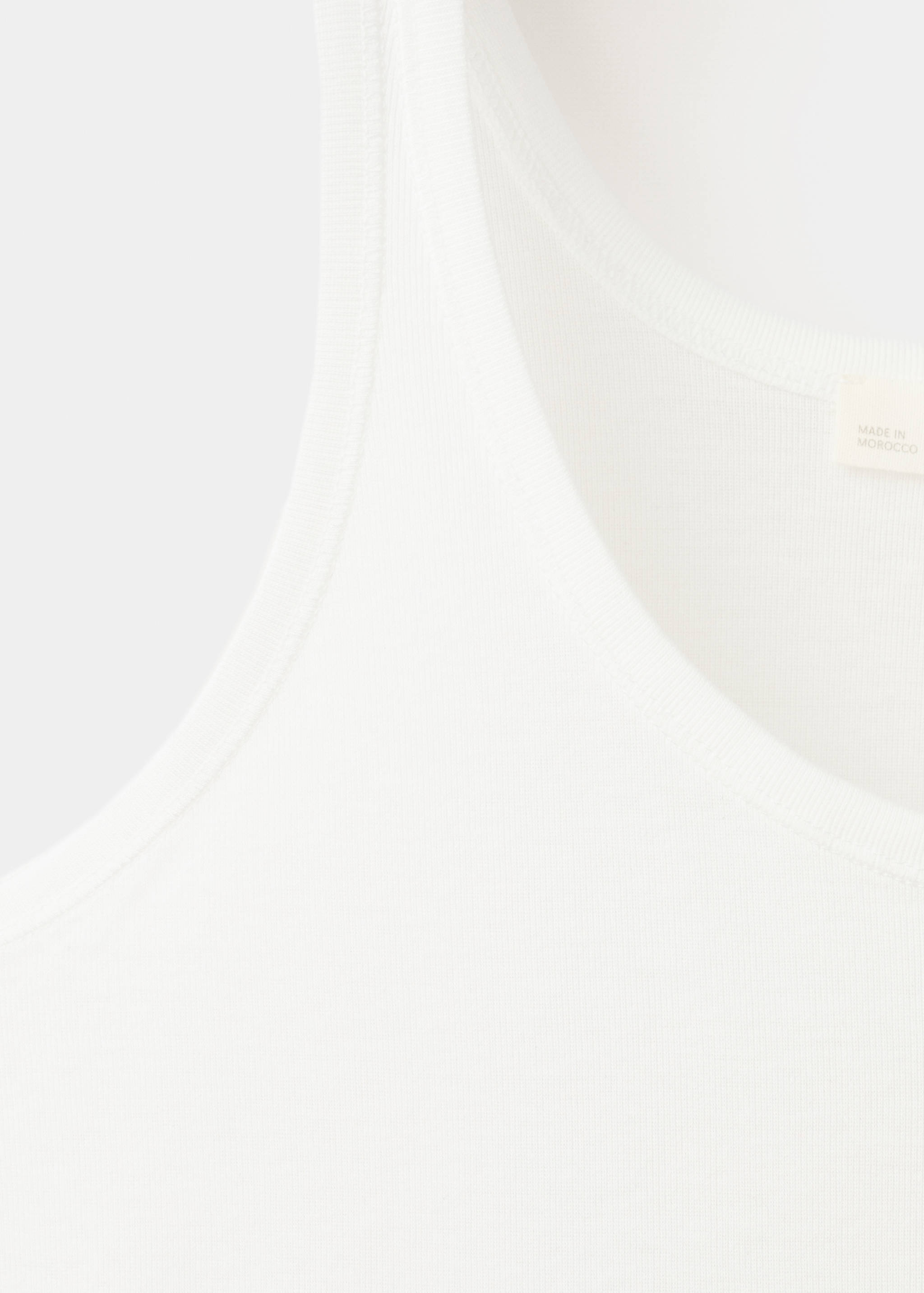 Cotton round-neck top - Details of the article 8