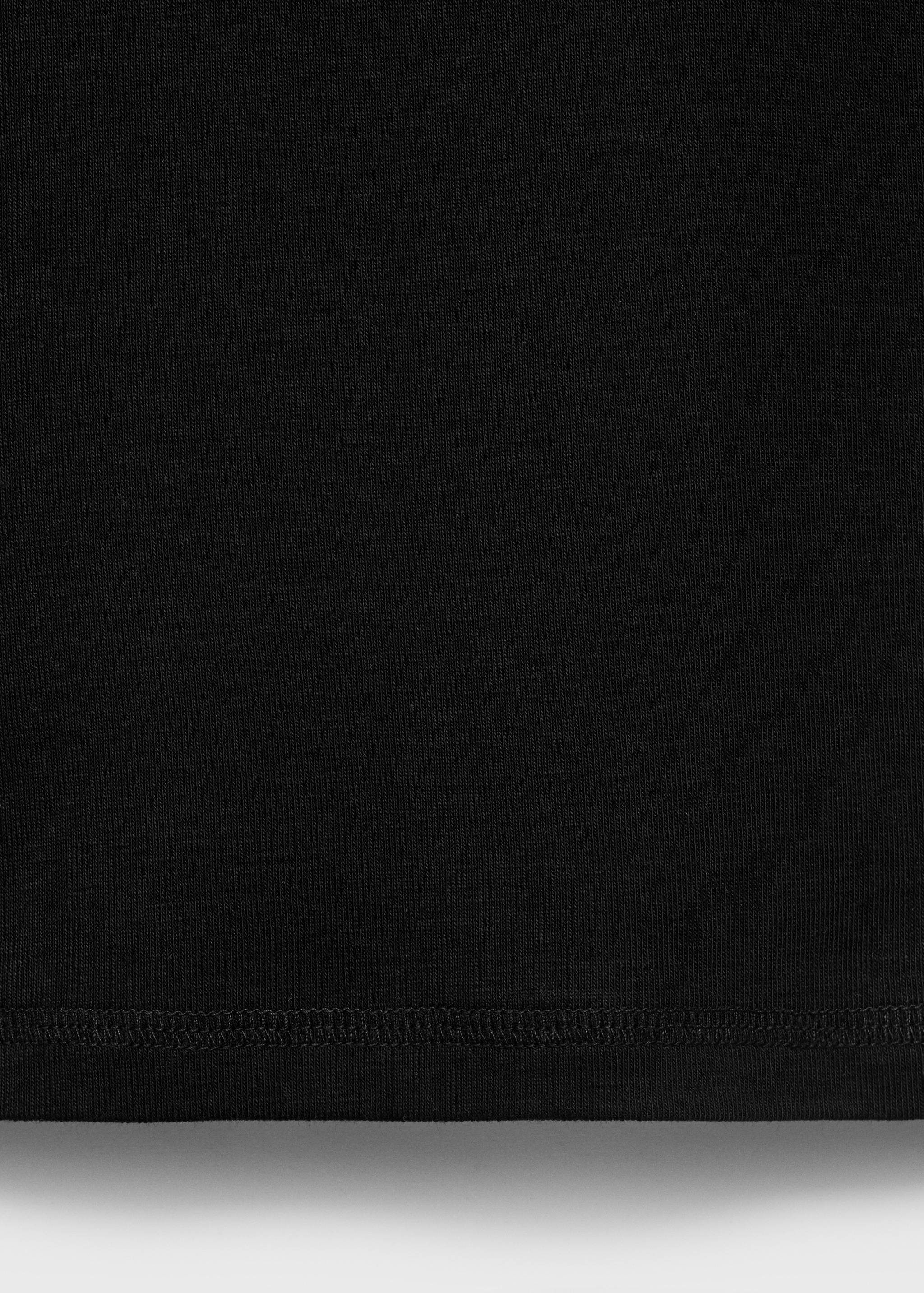 Cotton round-neck top - Details of the article 0