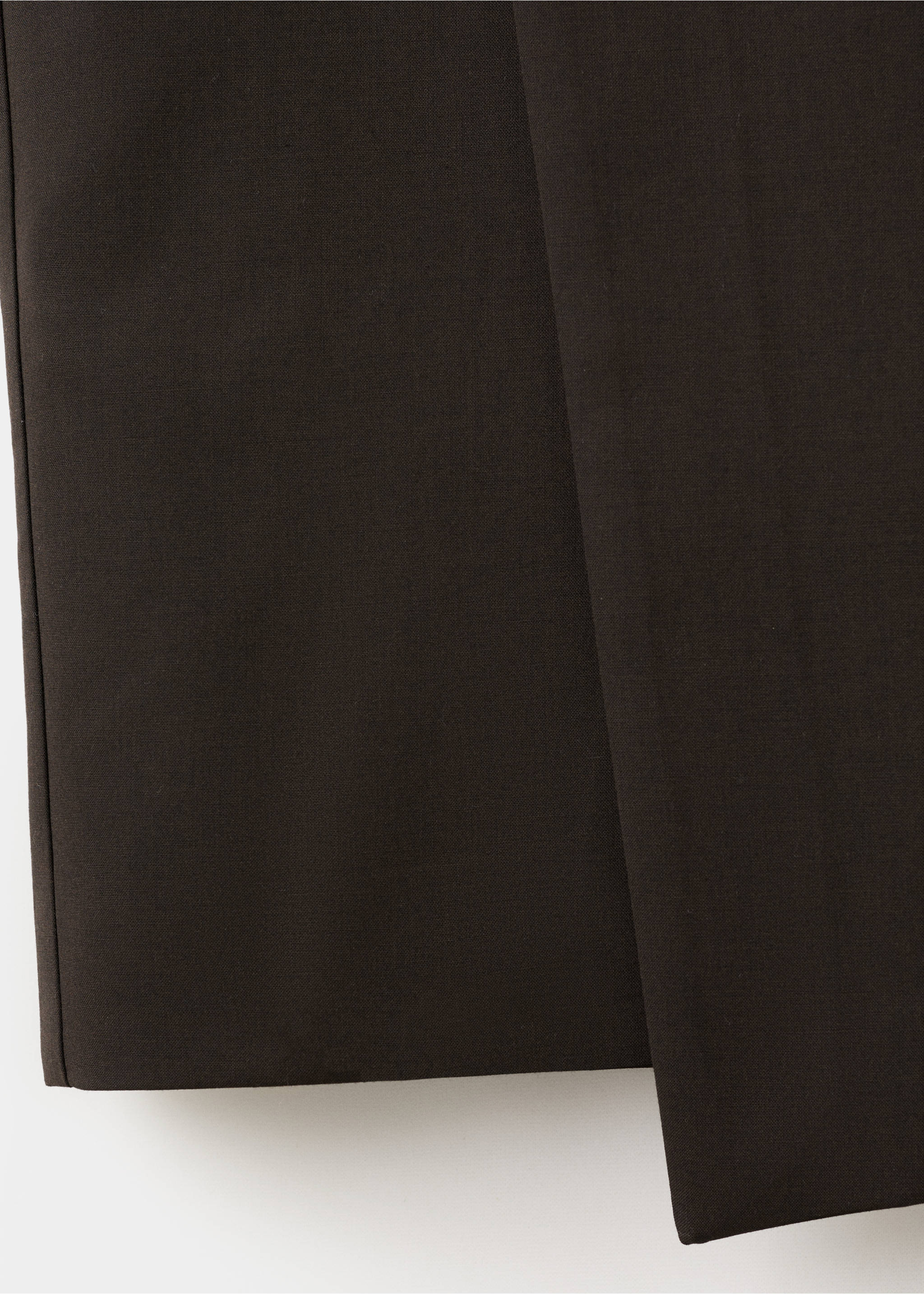 Slit wrap skirt - Details of the article 0, Chocolate. Ref: 27043337-00.