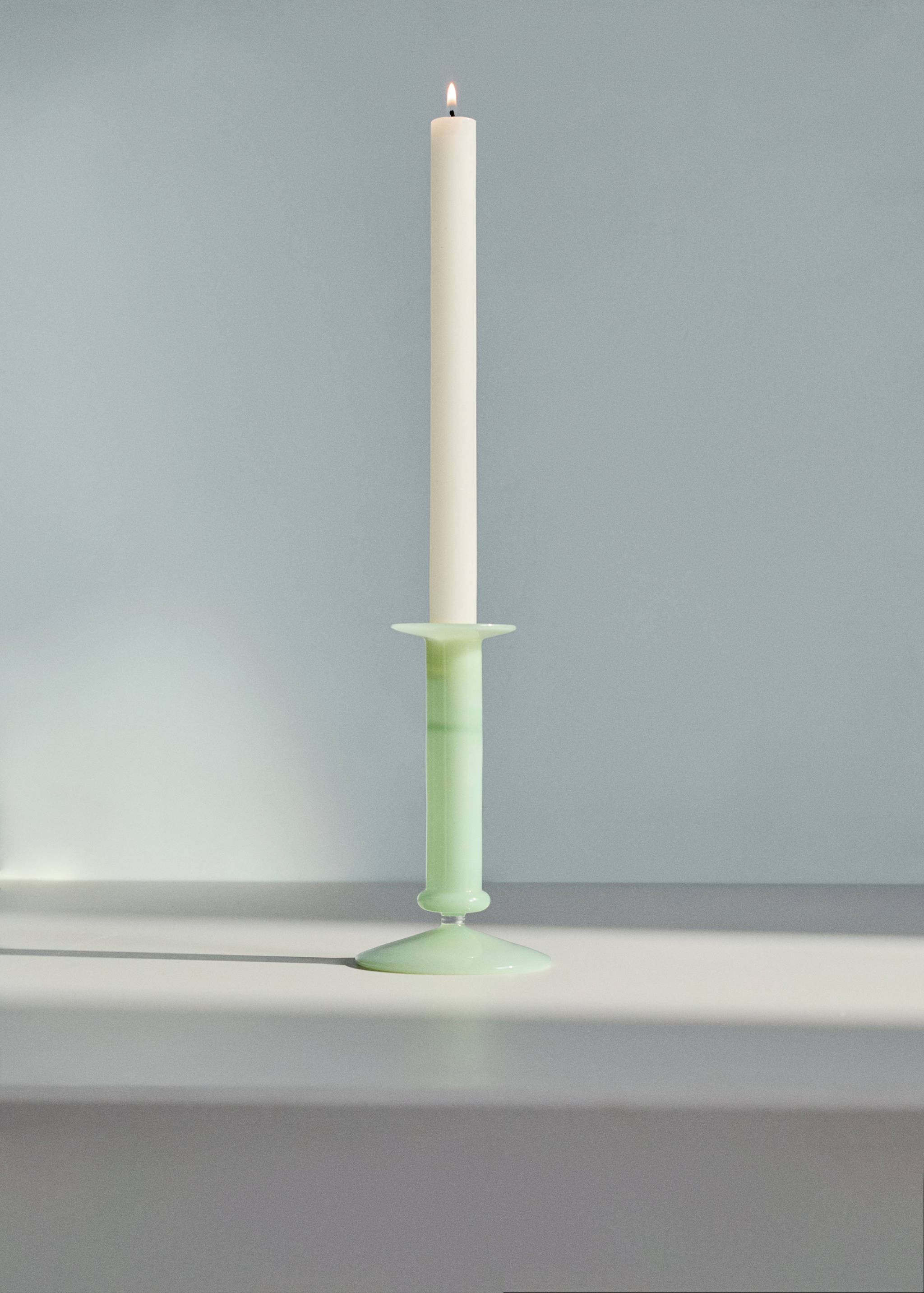 Large coloured borosilicate glass candelabra - General plane