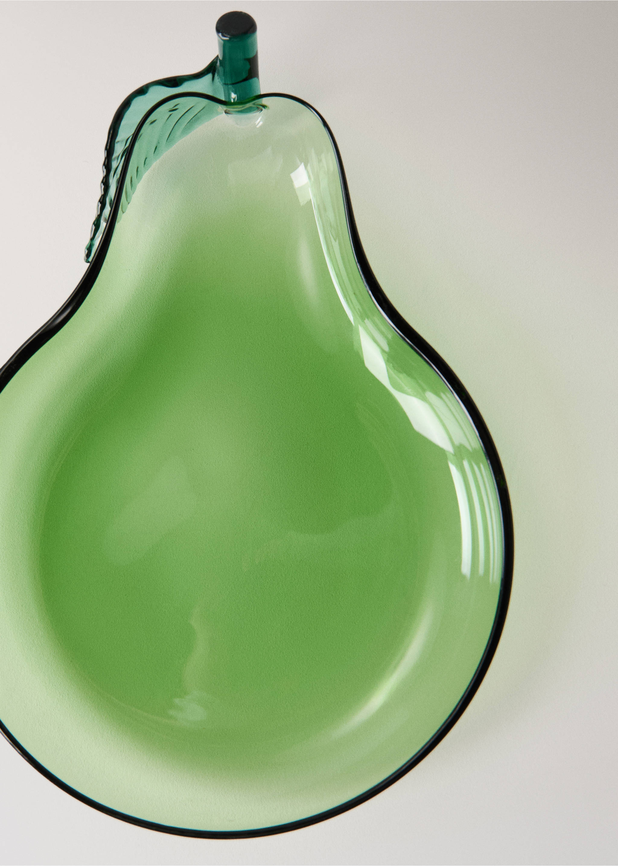 Pear borosilicate bread plate - Details of the article 1, Petrol Blue. Ref: 27043341-00.