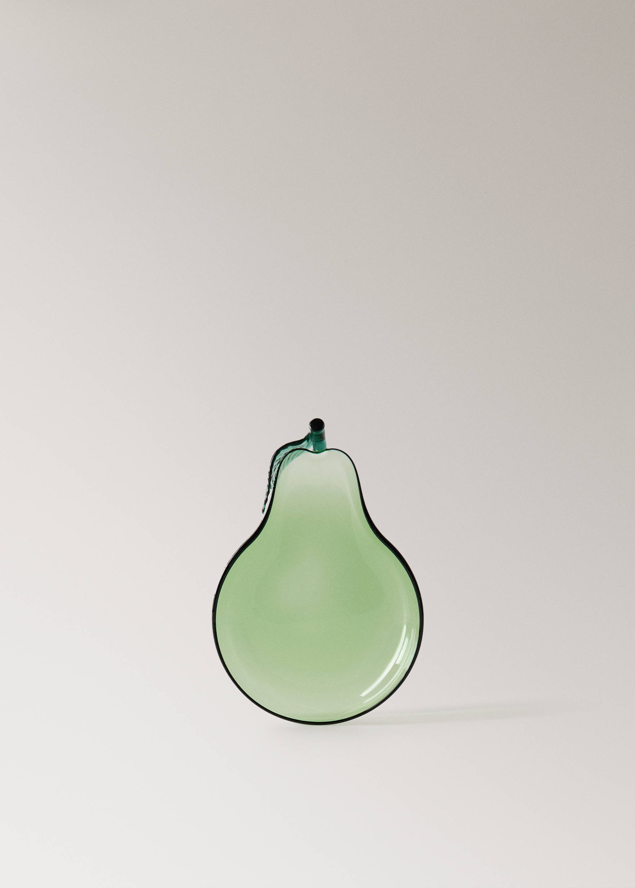 Borosilicate glass plate pear - Article without model