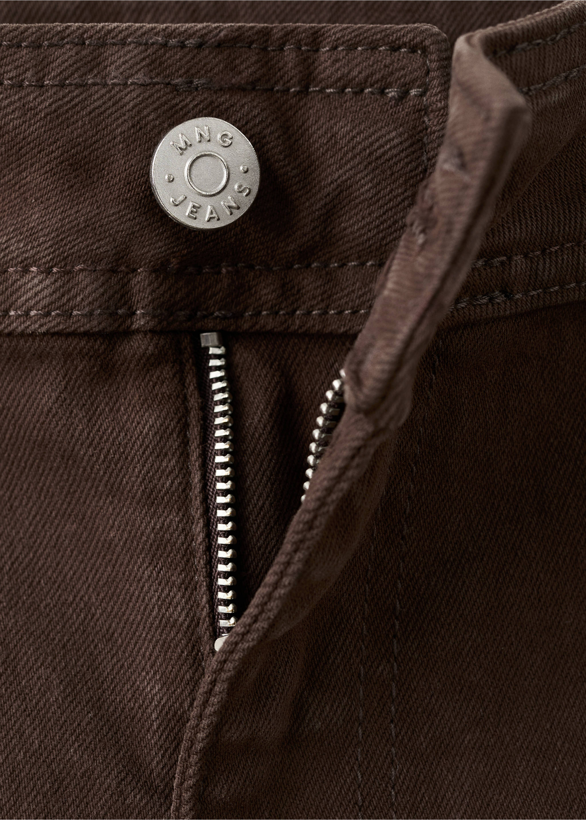 Catherin culotte high-rise jeans - Details of the article 8, Chocolate. Ref: 27043342-00.