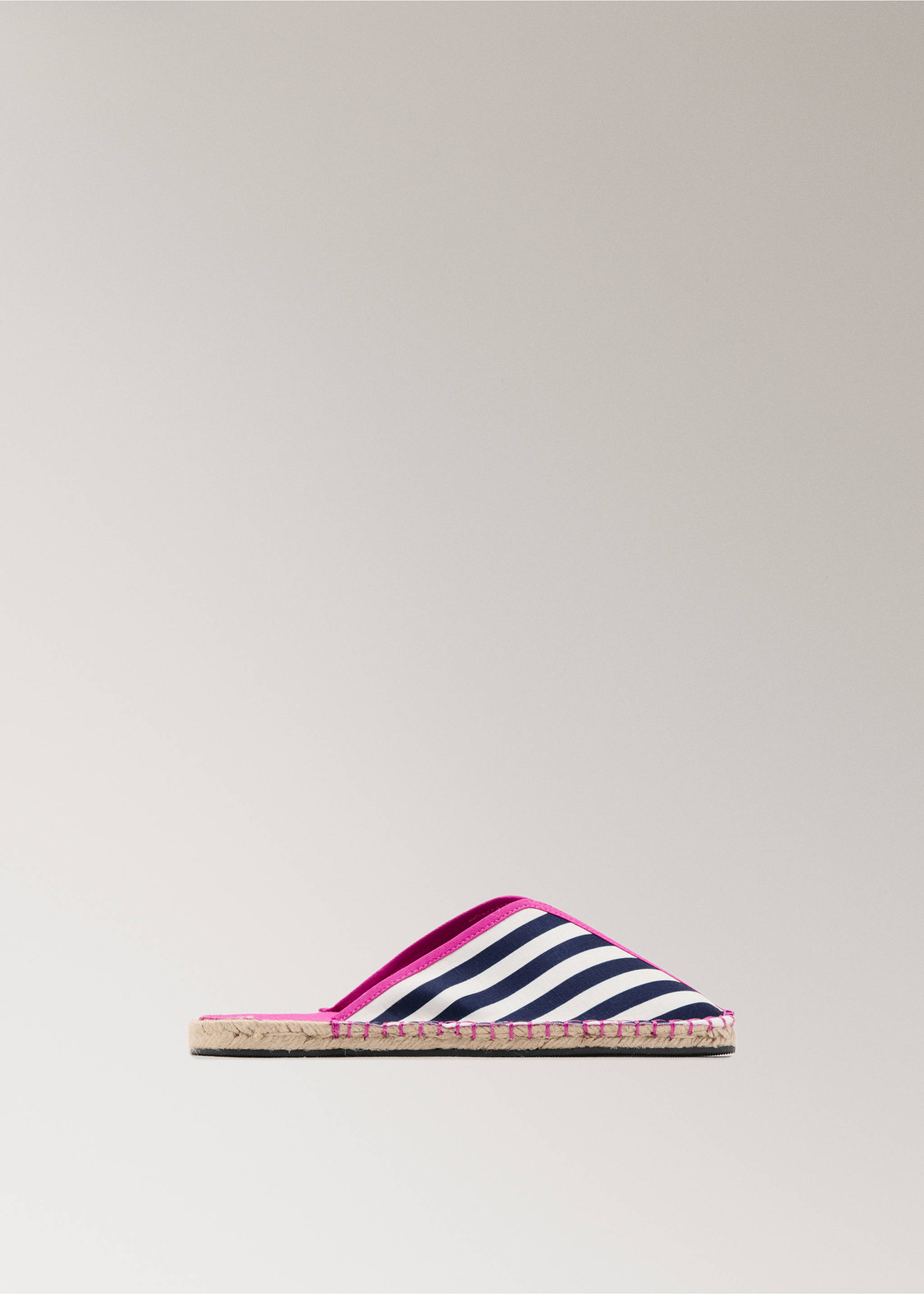 Striped open-back slippers - Article without model, Blue. Ref: 27043344-00.