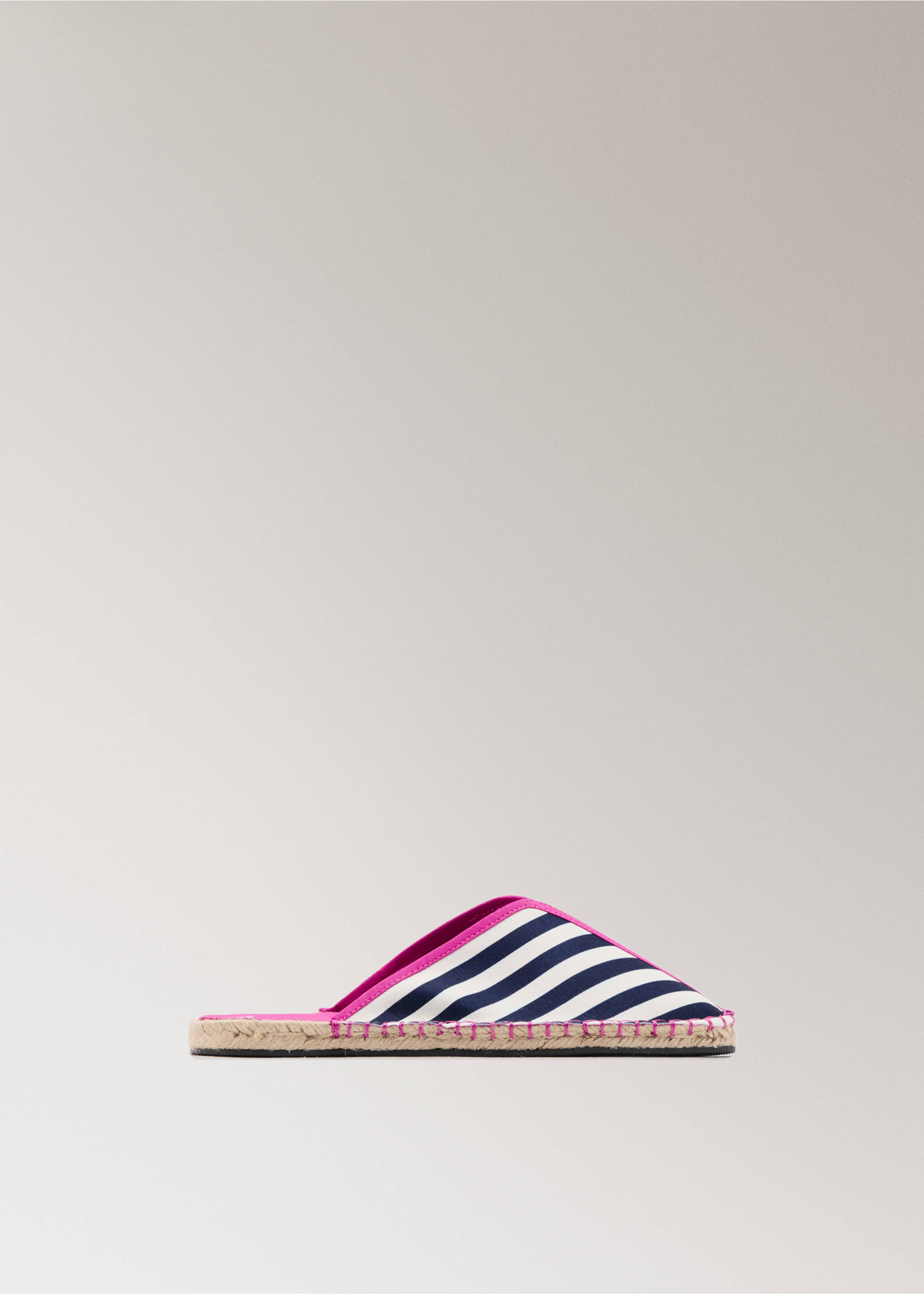 Espadrille with striped jute sole - Article without model, Blue. Ref: 27043344-00.