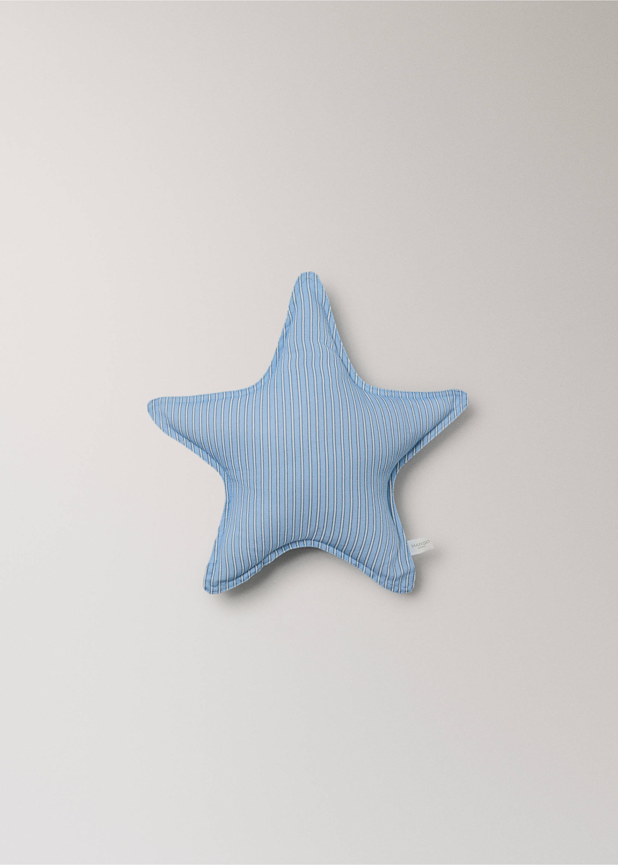 100% cotton cushion cover 35 cm - Article without model, Blue. Ref: 27043345-00.