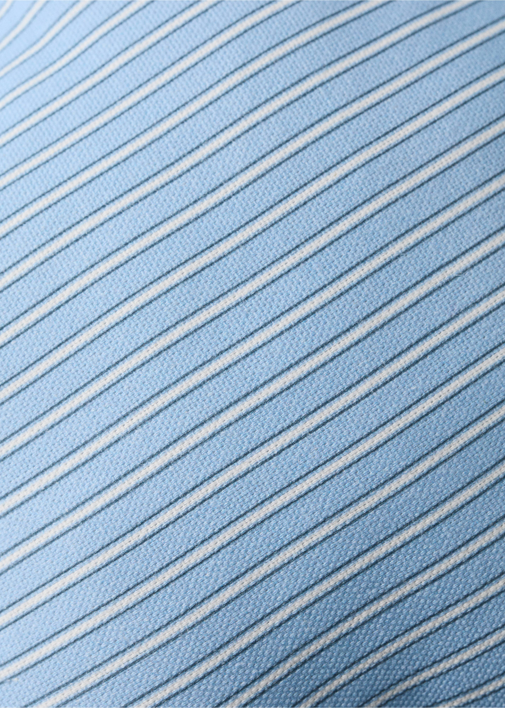 100% cotton cushion cover 35 cm - Details of the article 2, Blue. Ref: 27043345-00.