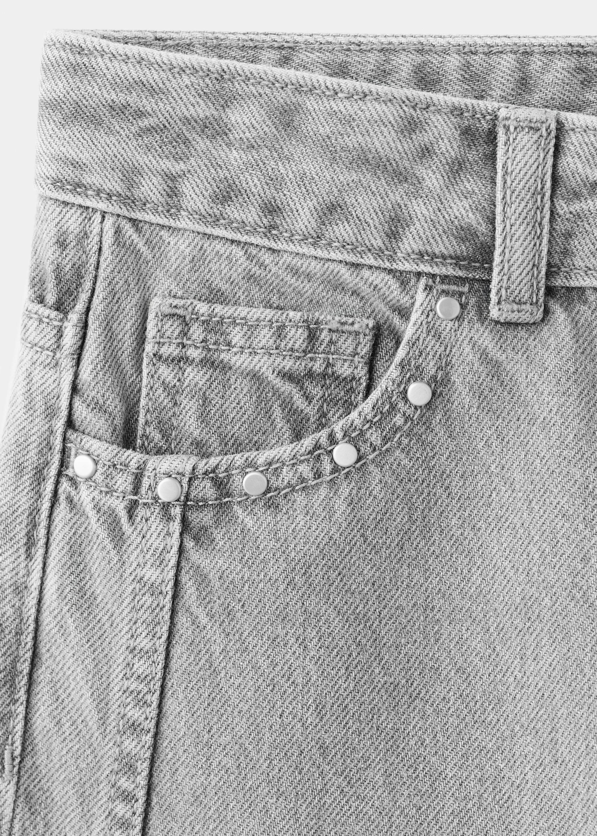 Wide leg studded jeans - Details of the article 0