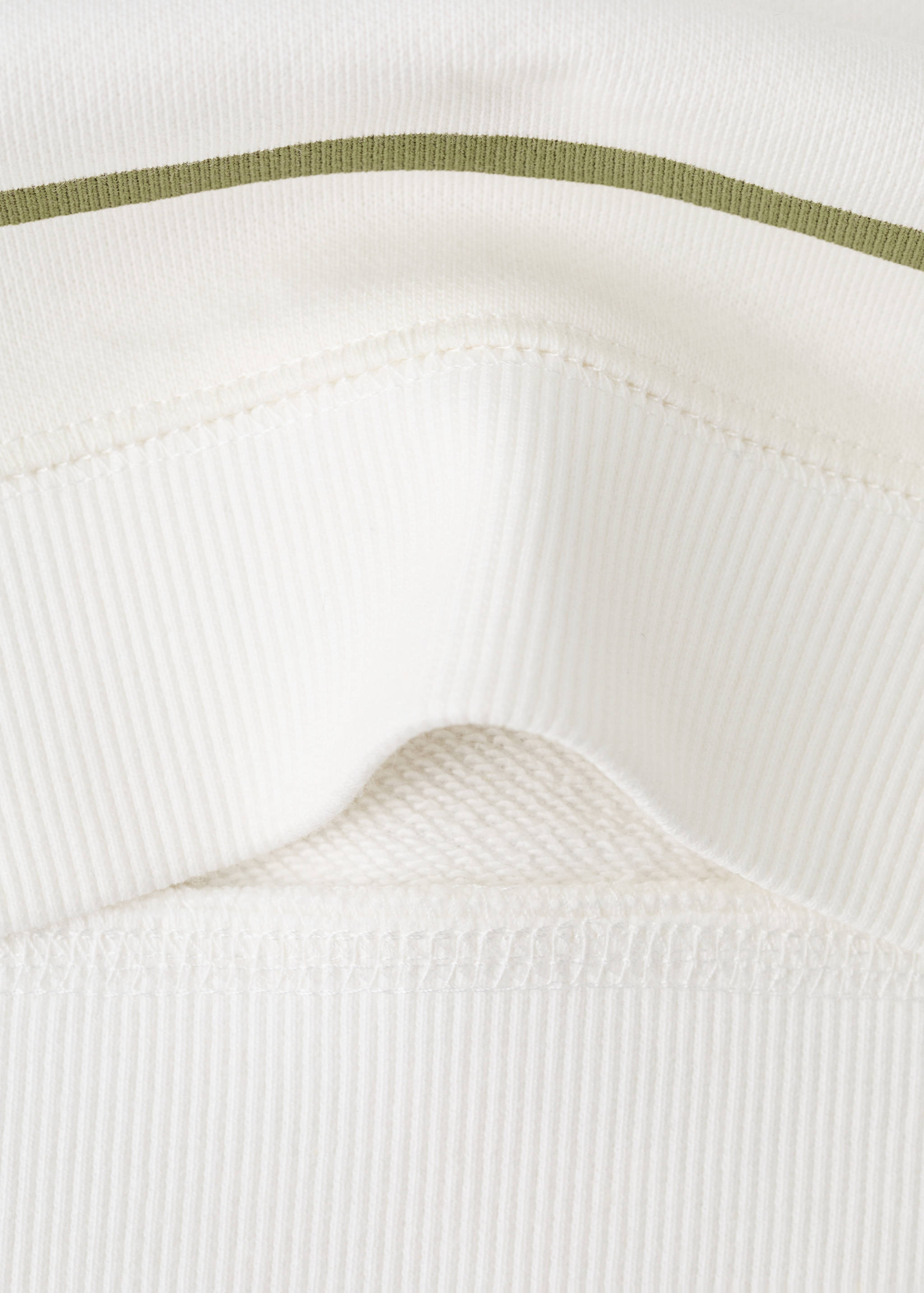 Striped cotton-blend sweatshirt - Details of the article 0