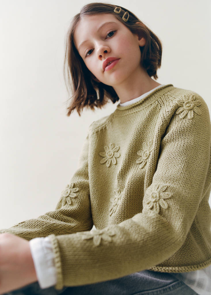 Jersey punto flores