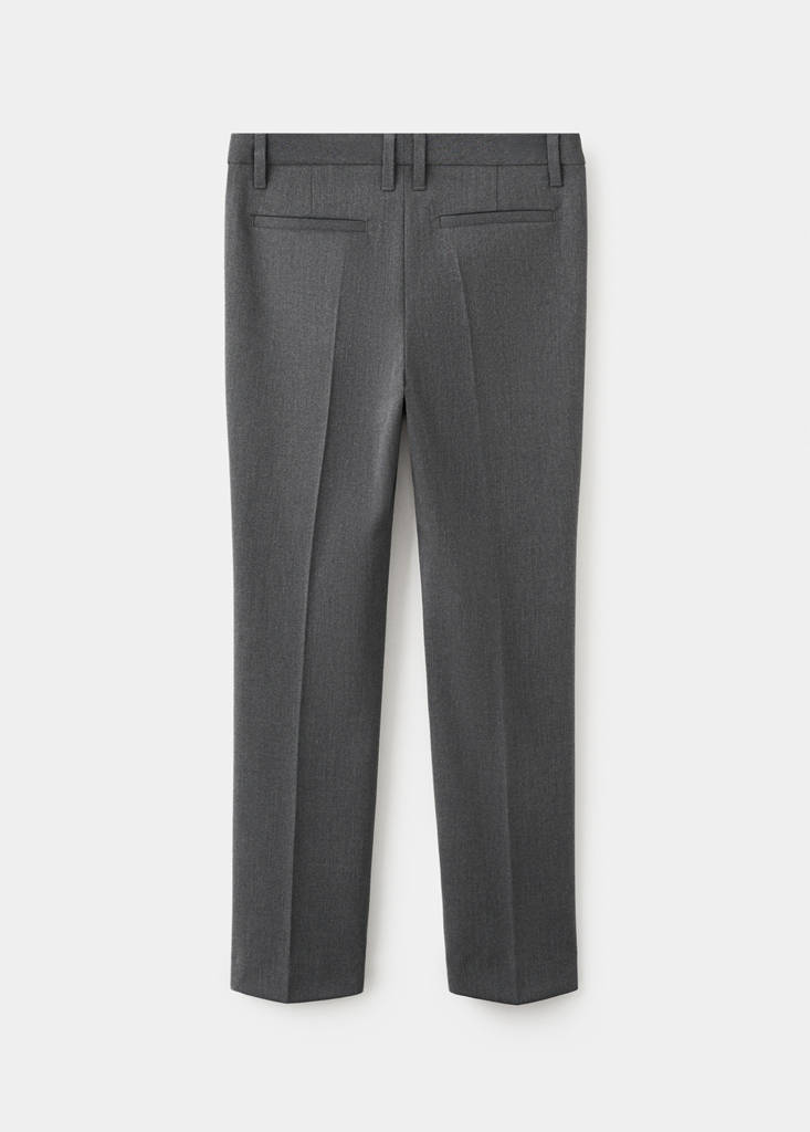 Straight suit trousers — Charcoal