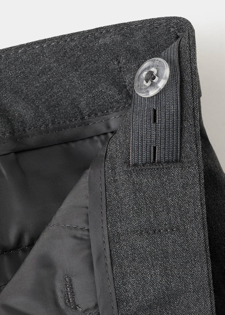 Straight suit trousers — Charcoal