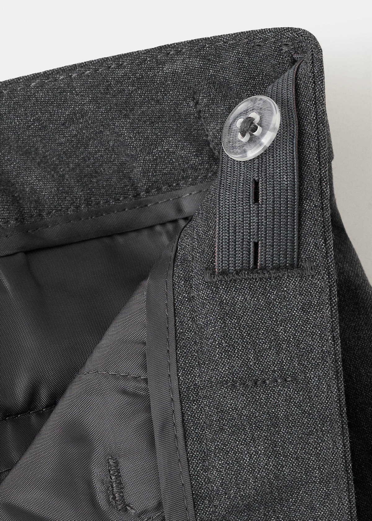 Straight suit trousers — Charcoal