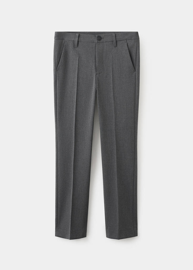 Straight suit trousers — Charcoal