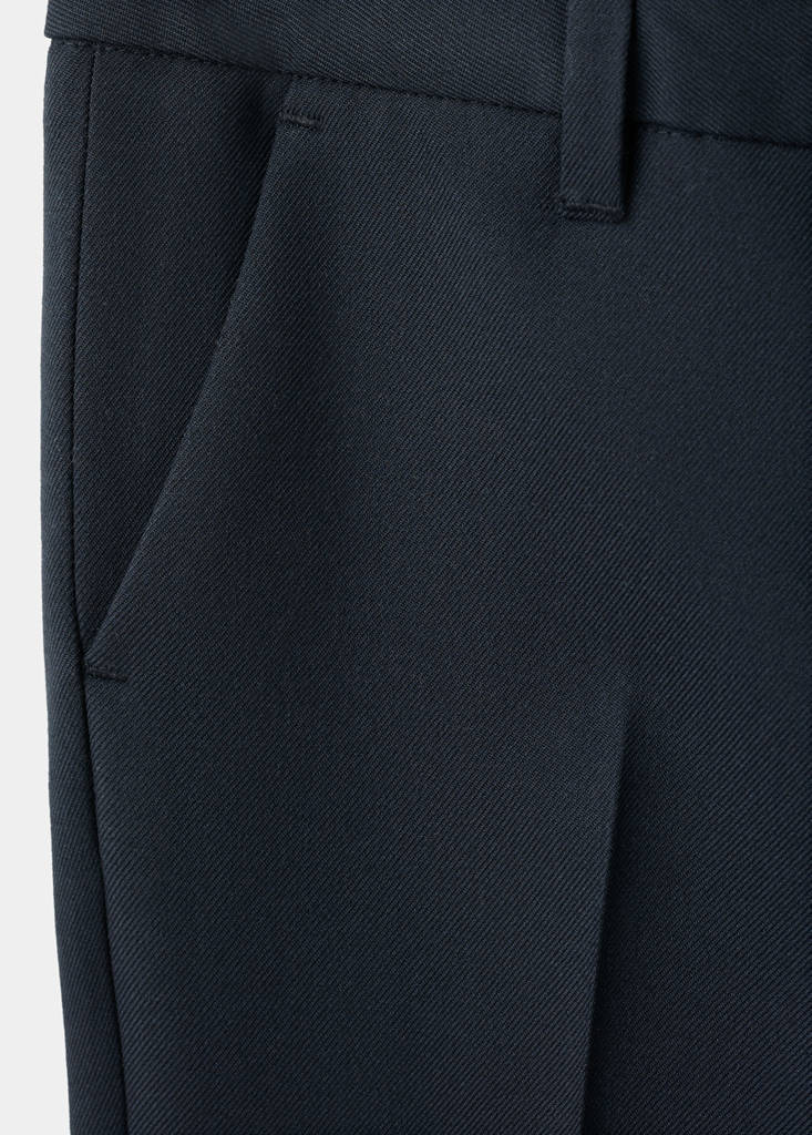 Straight-fit suit trousers — Navy