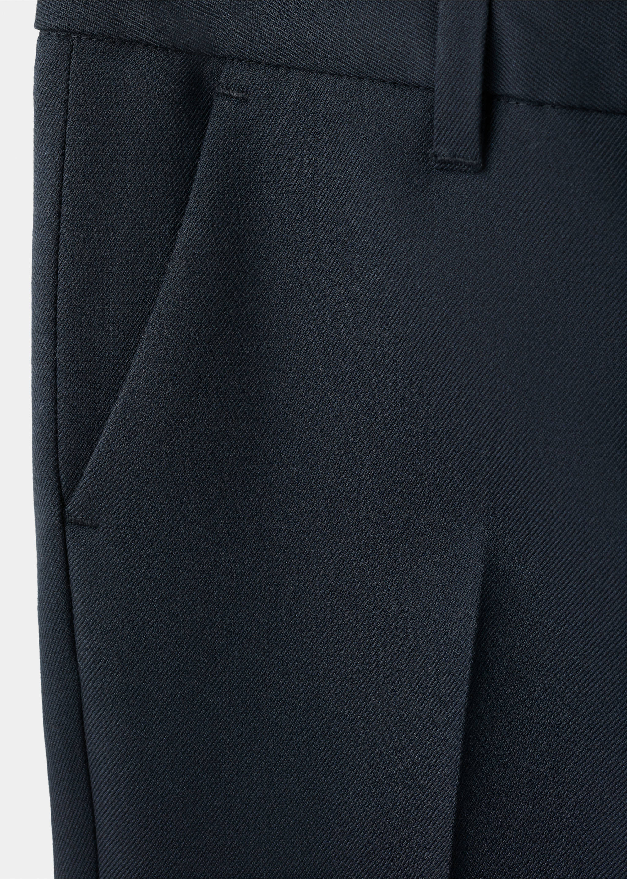 Pantalón traje recto - Detalle del artículo 8, Azul marino. Ref: 27043720-00.