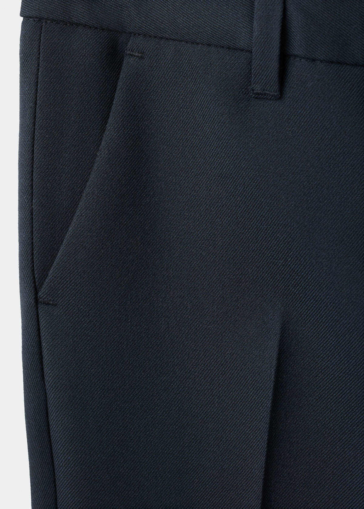 Straight-fit suit trousers — Navy