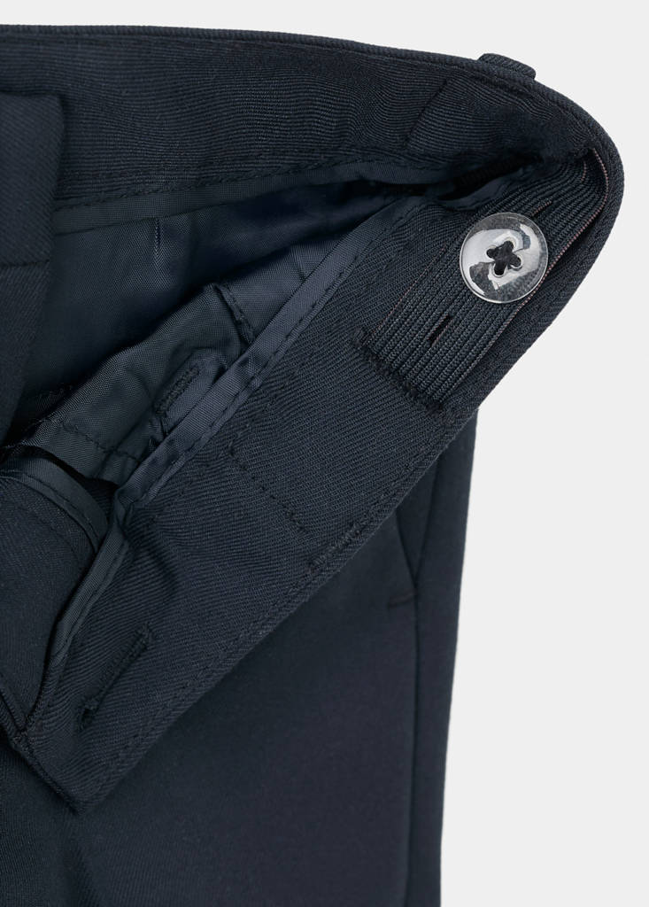 Straight-fit suit trousers — Navy