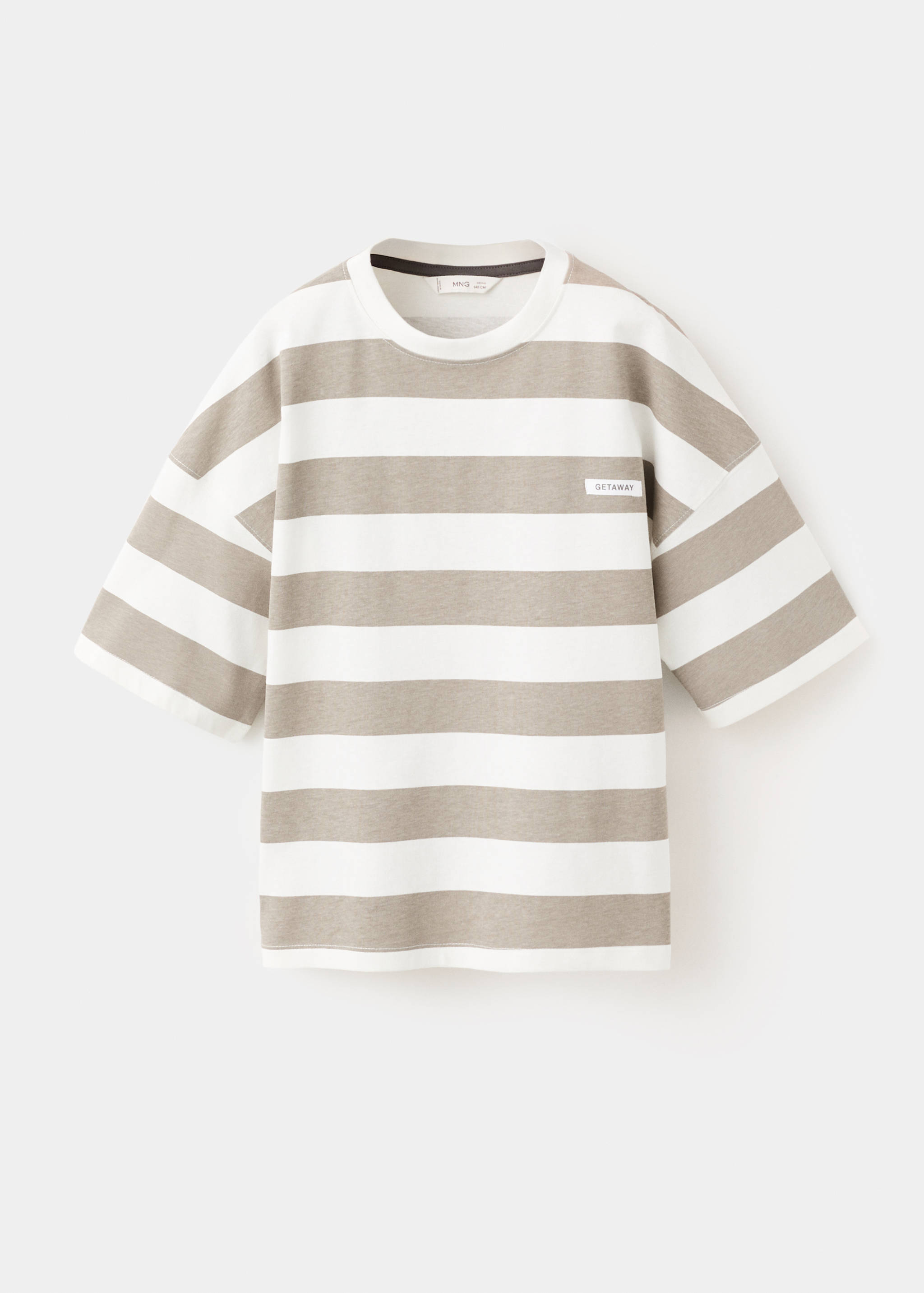 Striped cotton t-shirt - Article without model