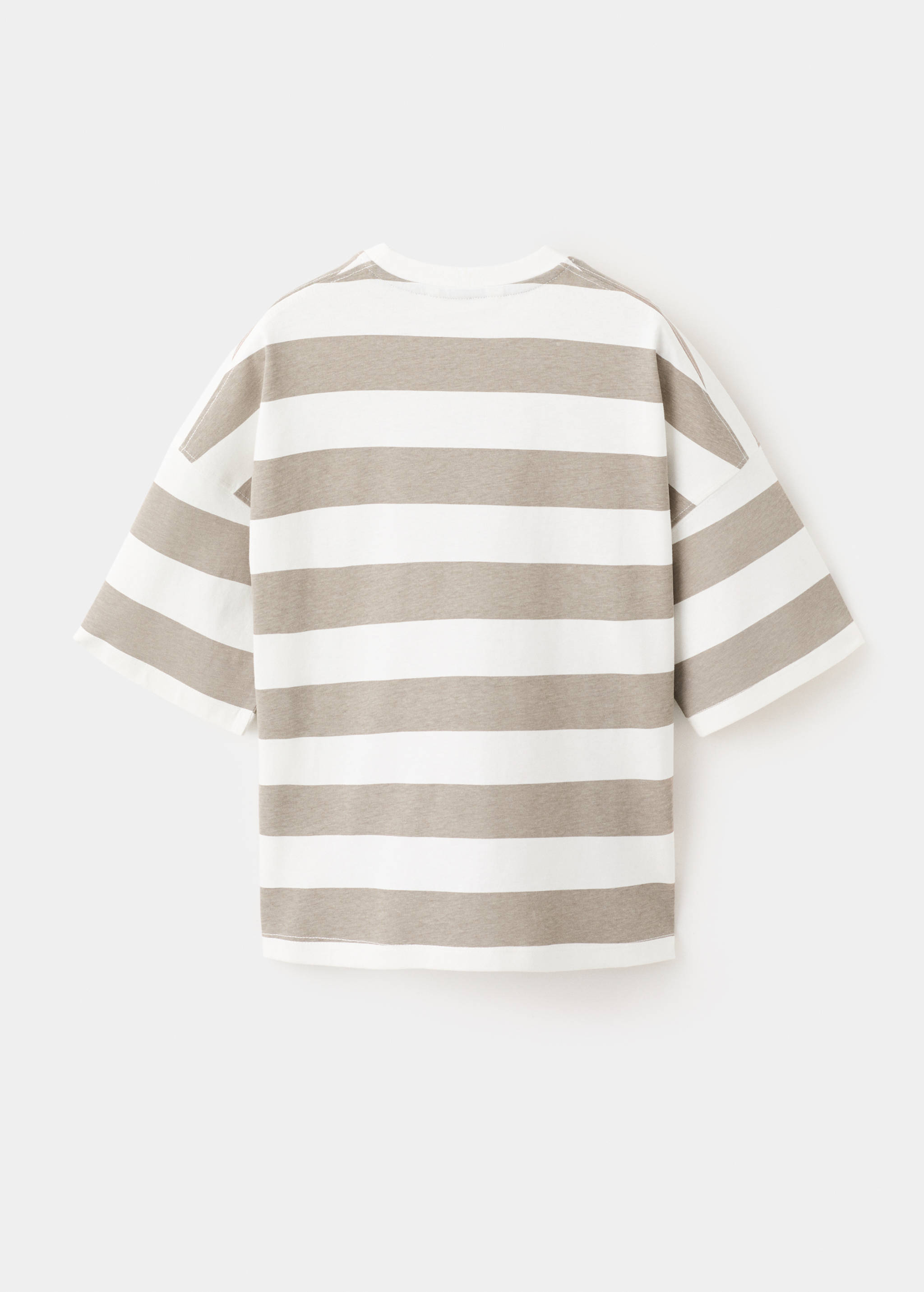 Striped cotton t-shirt - Reverse of the article