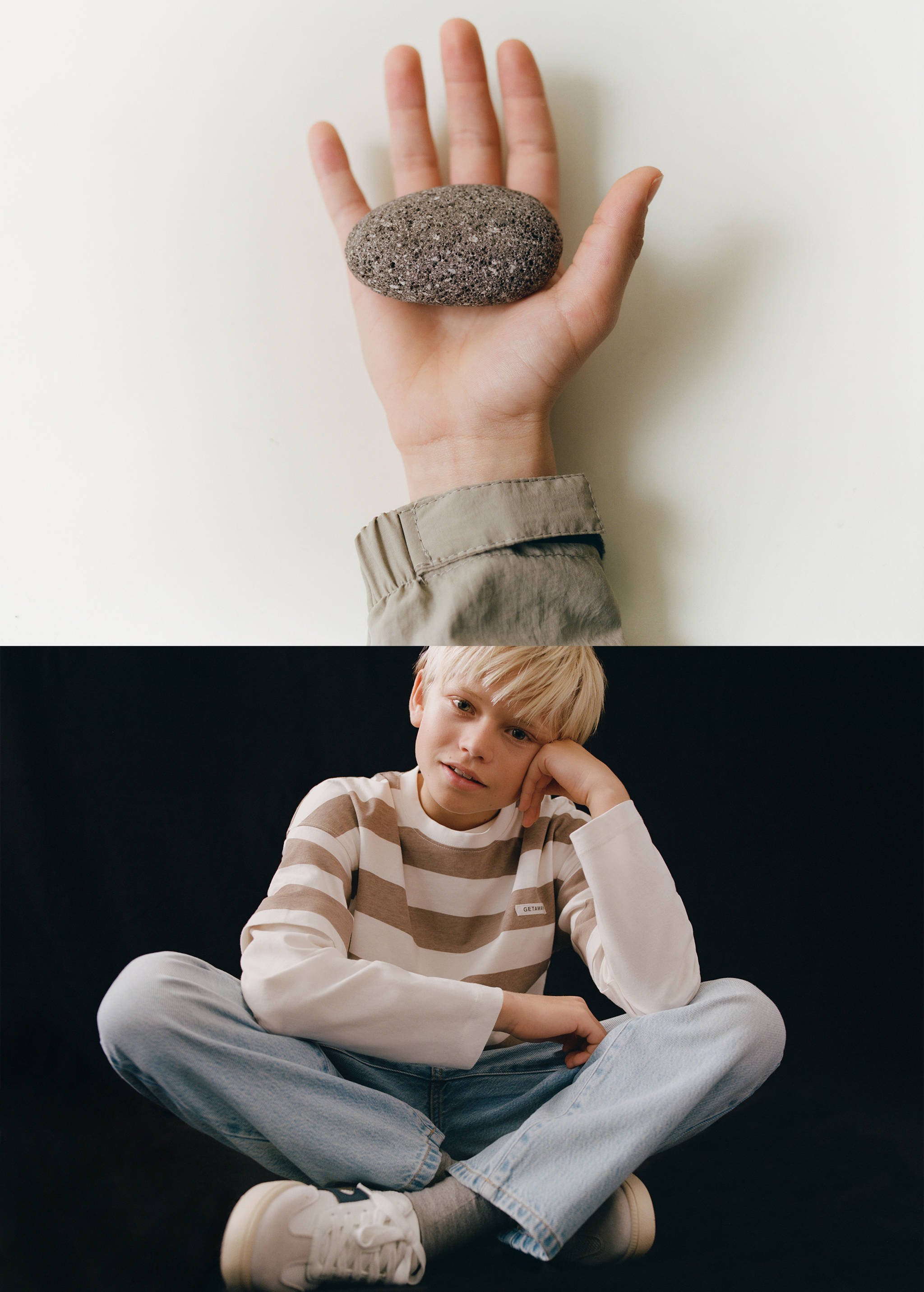 Striped cotton t-shirt - Details of the article 5