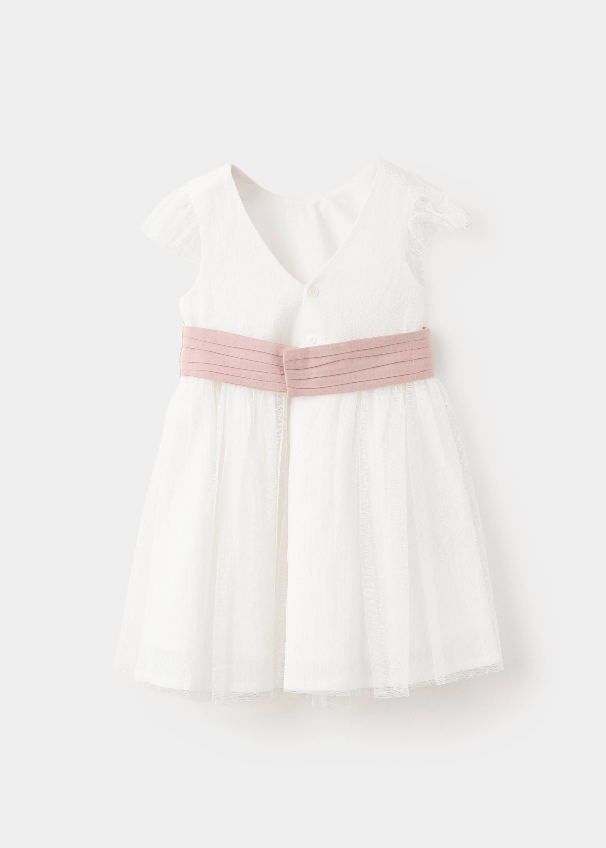 Short linen dress - Reverse of the article