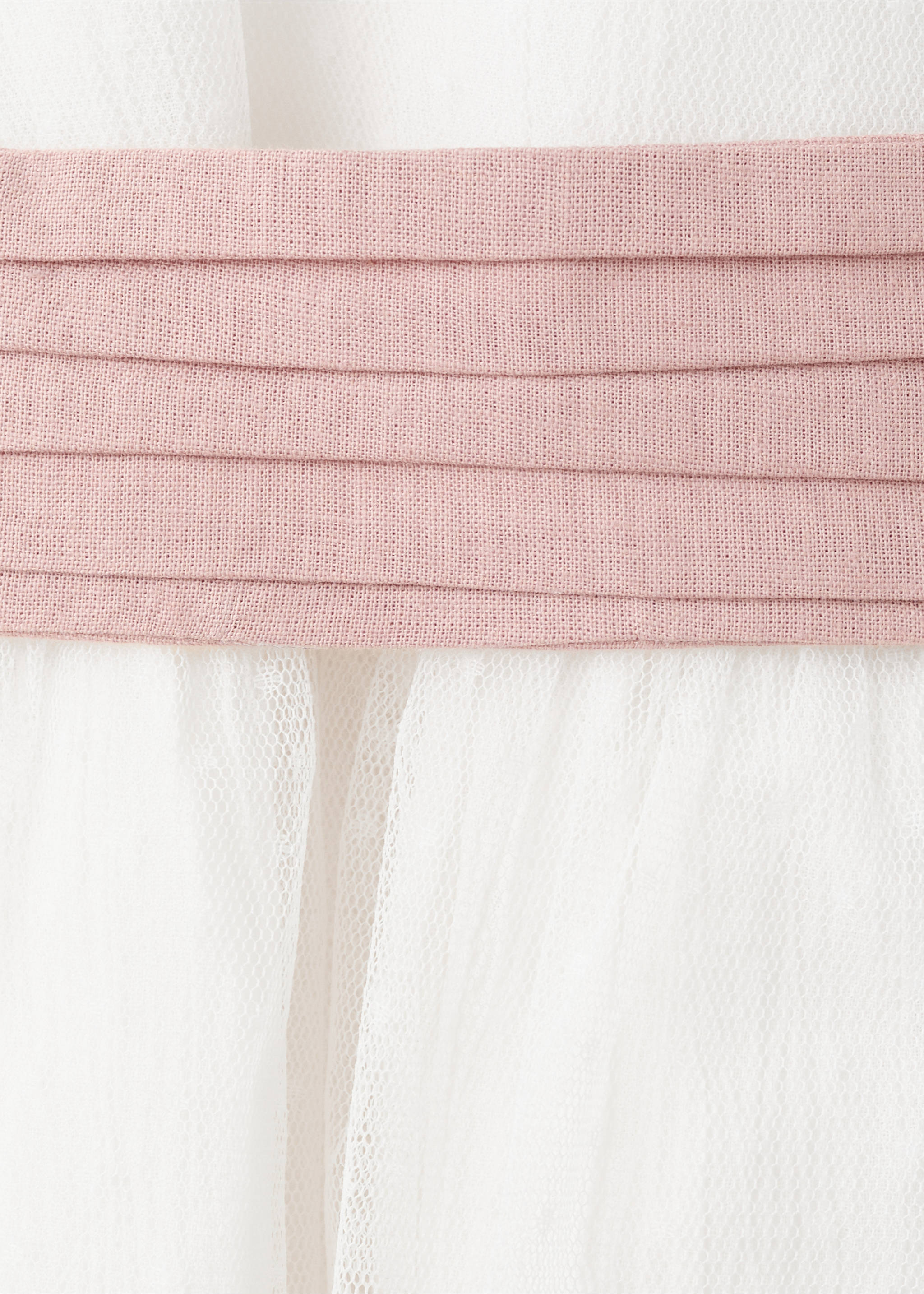 Vestido lino corto - Detalle del artículo 8, Blanco. Ref: 27043726-00.