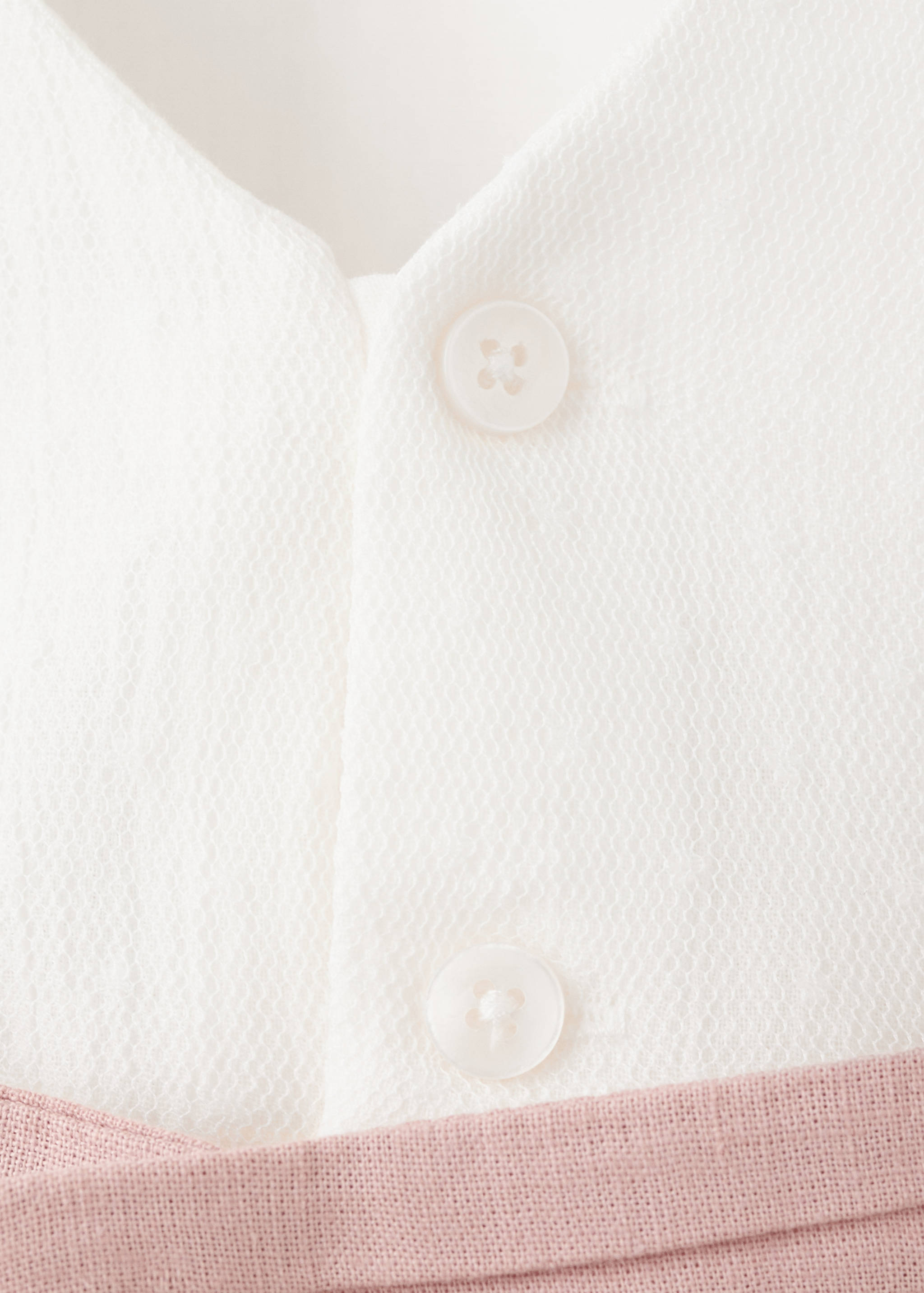 Short linen dress - Details of the article 0