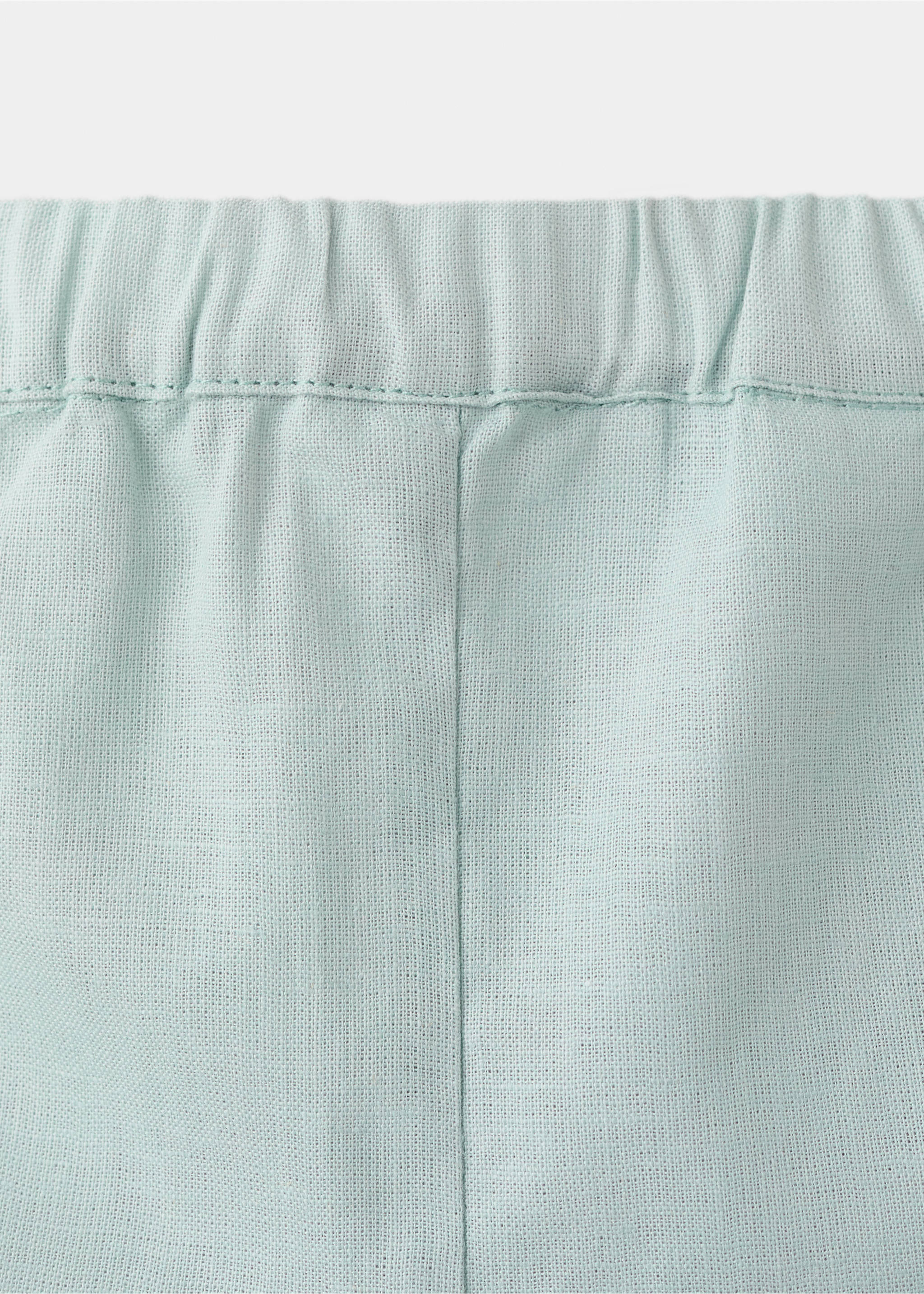 Bermudas lino - Detalle del artículo 0, Verde. Ref: 27043727-00.