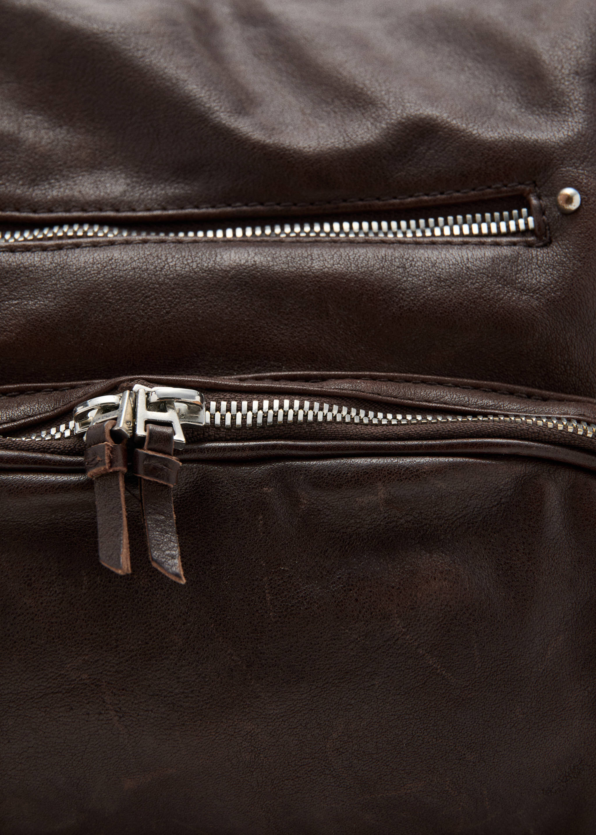 Grote leren bowlingtas - Detail van het artikel 2