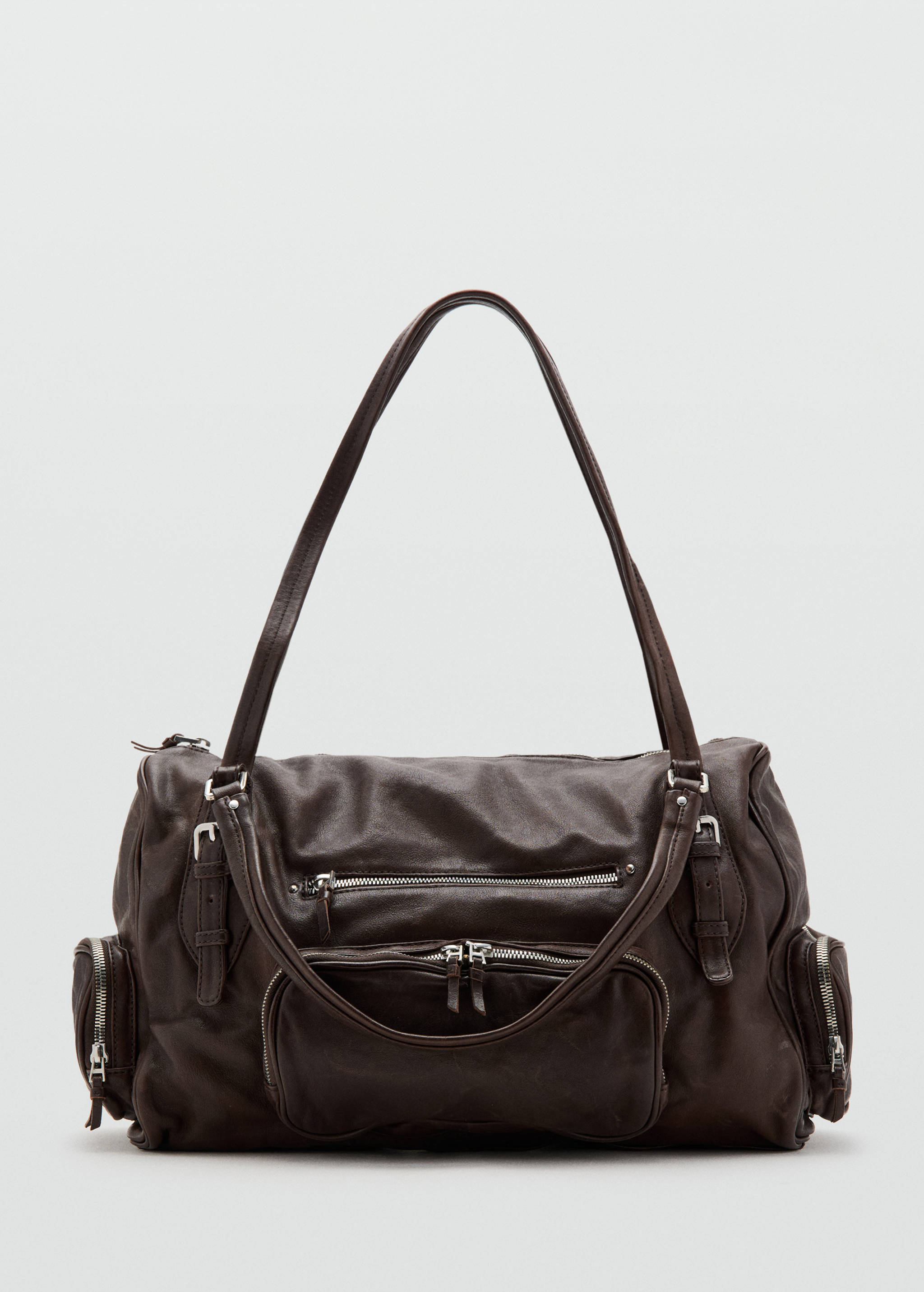 Large leather bowling bag - Article without model