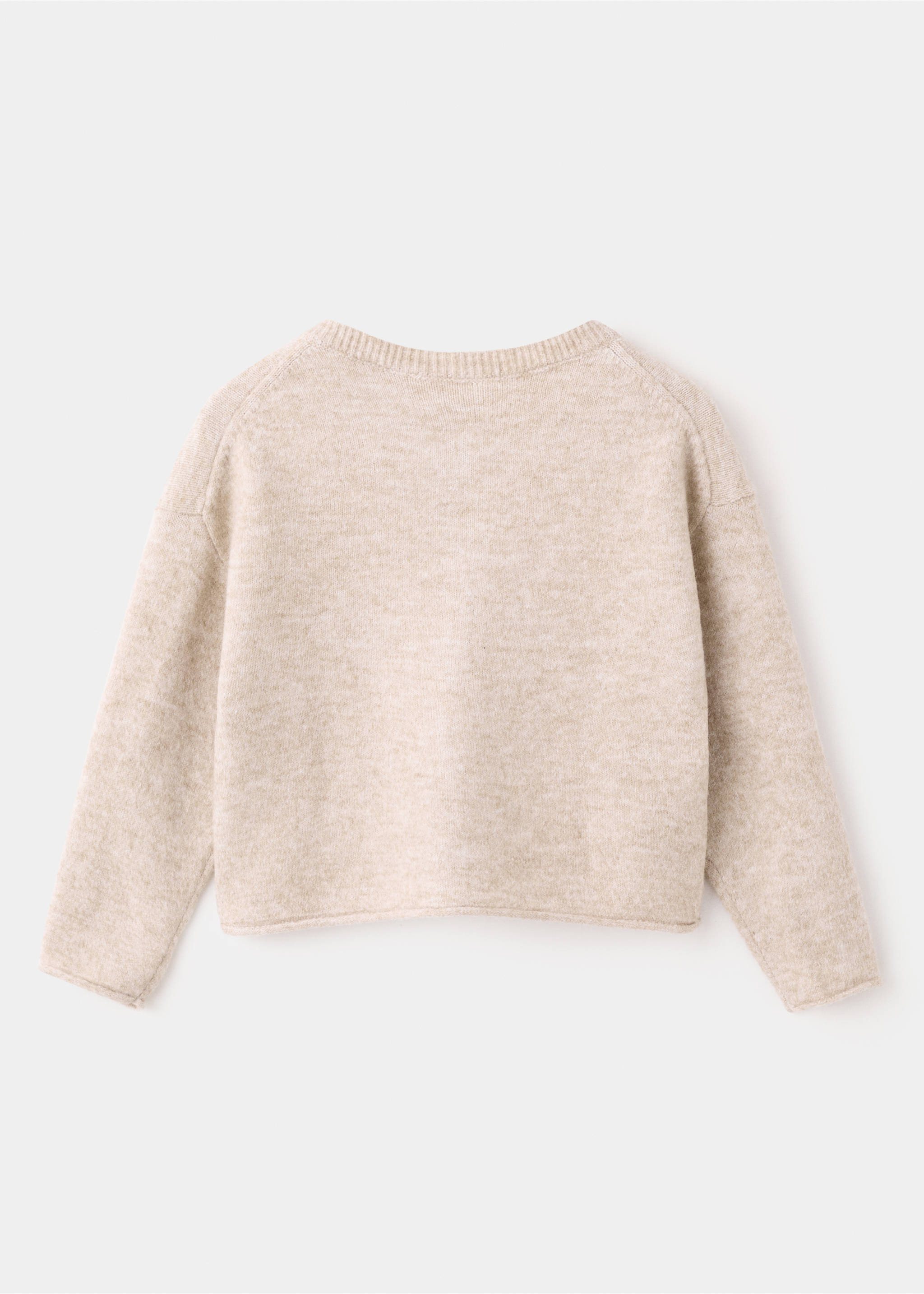 Cárdigan punto botones - Reverso del artículo, Marrón medio. Ref: 27043731-00.