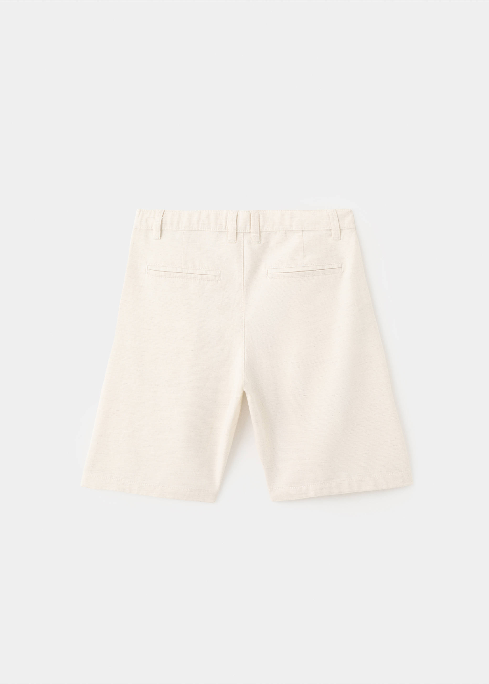 Бермуды из хлопка - Обратная сторона изделия, Песочный. Ref: 27043732-00.