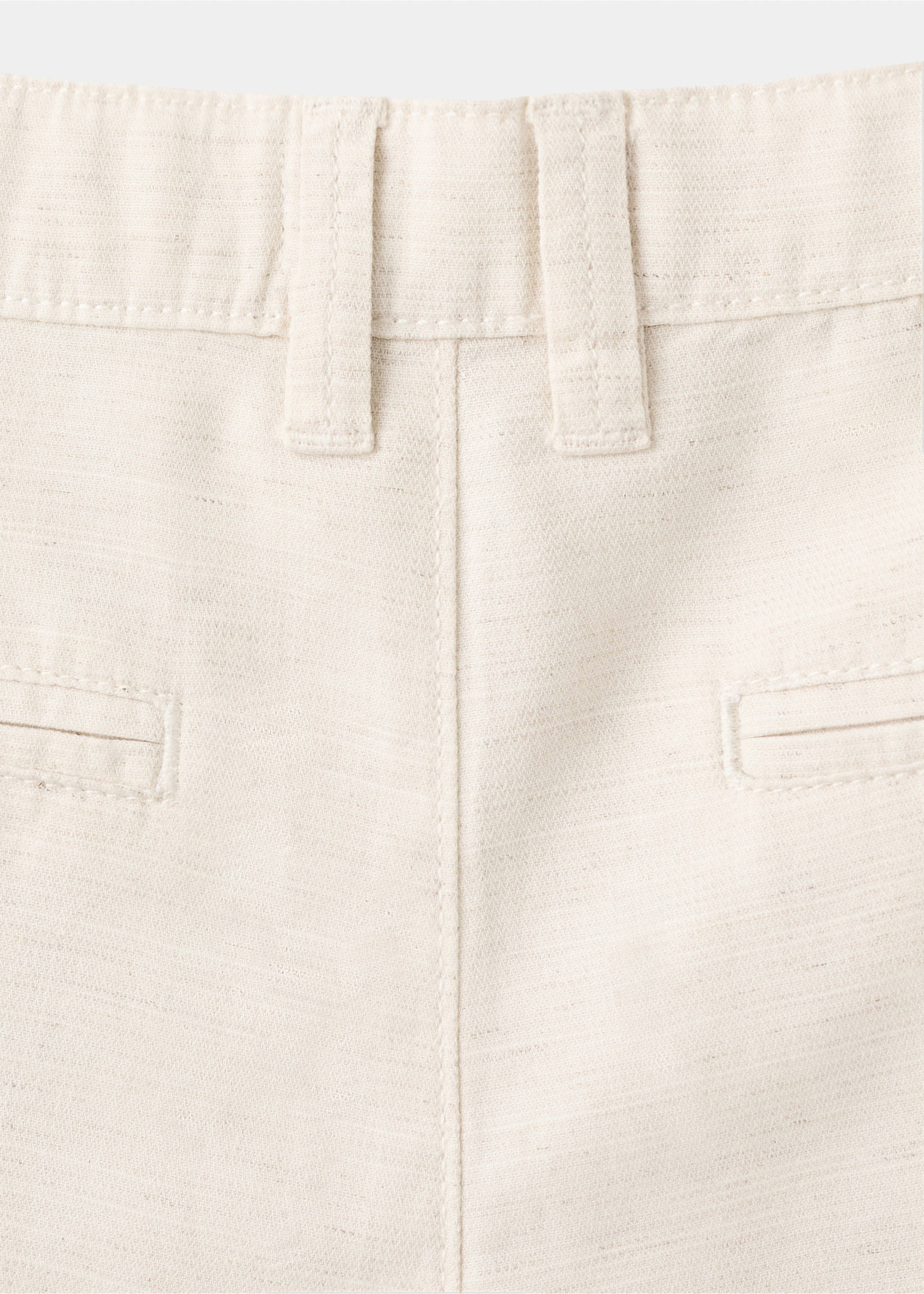 Бермуды из хлопка - Деталь изделия 0, Песочный. Ref: 27043732-00.