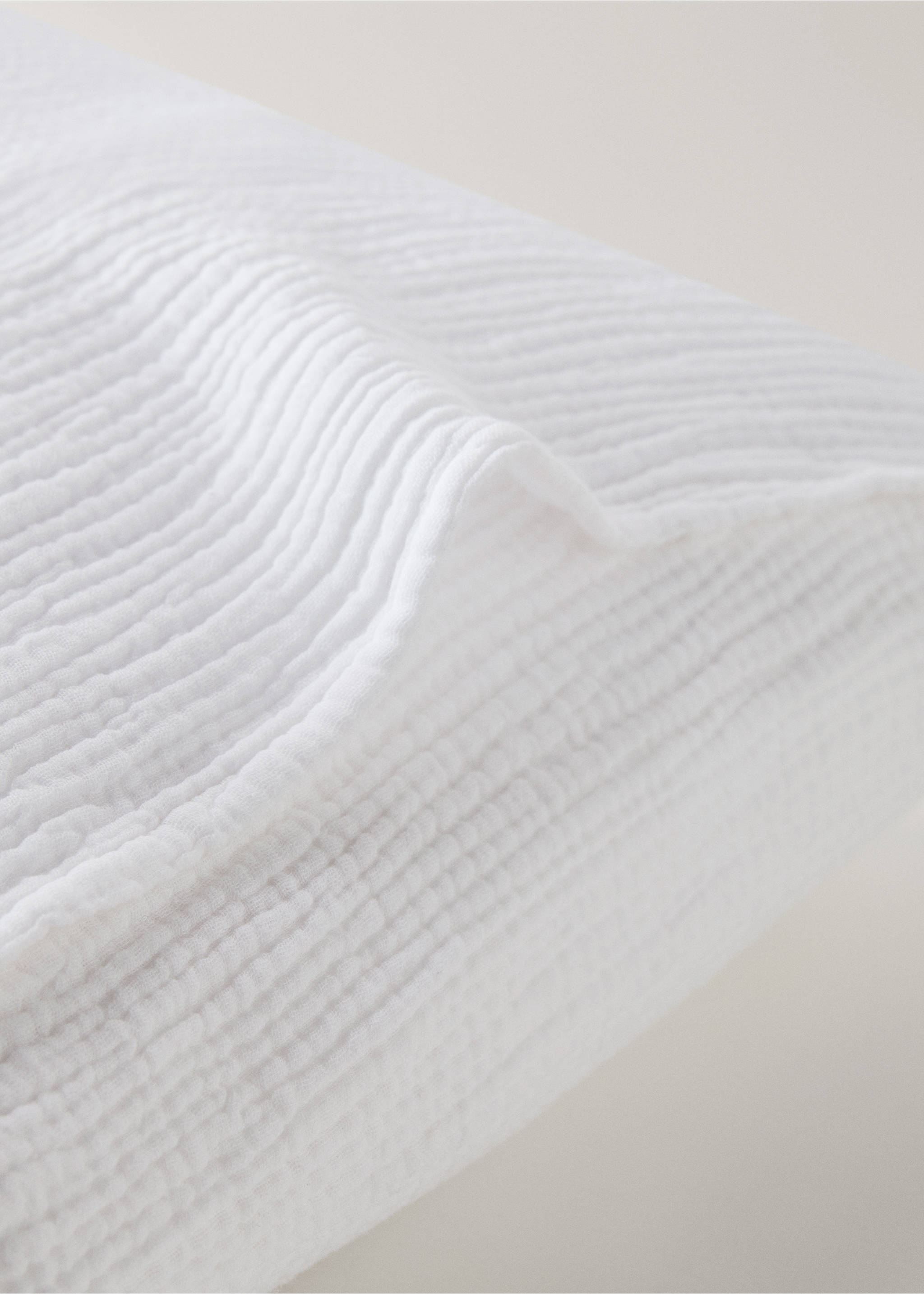 Two cotton pillowcases 50x75 cm - Details of the article 2, Off White. Ref: 27043734-00.