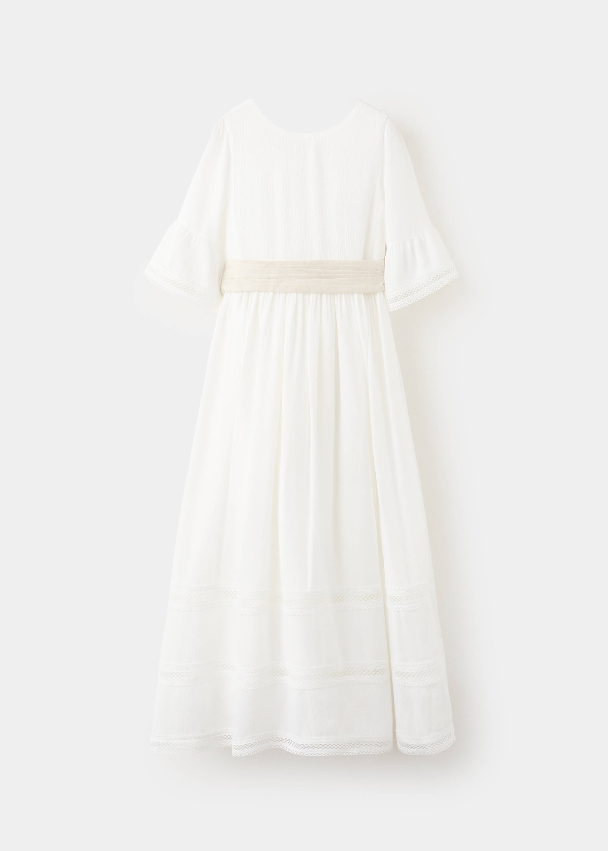 Long linen dress with bow - Article without model